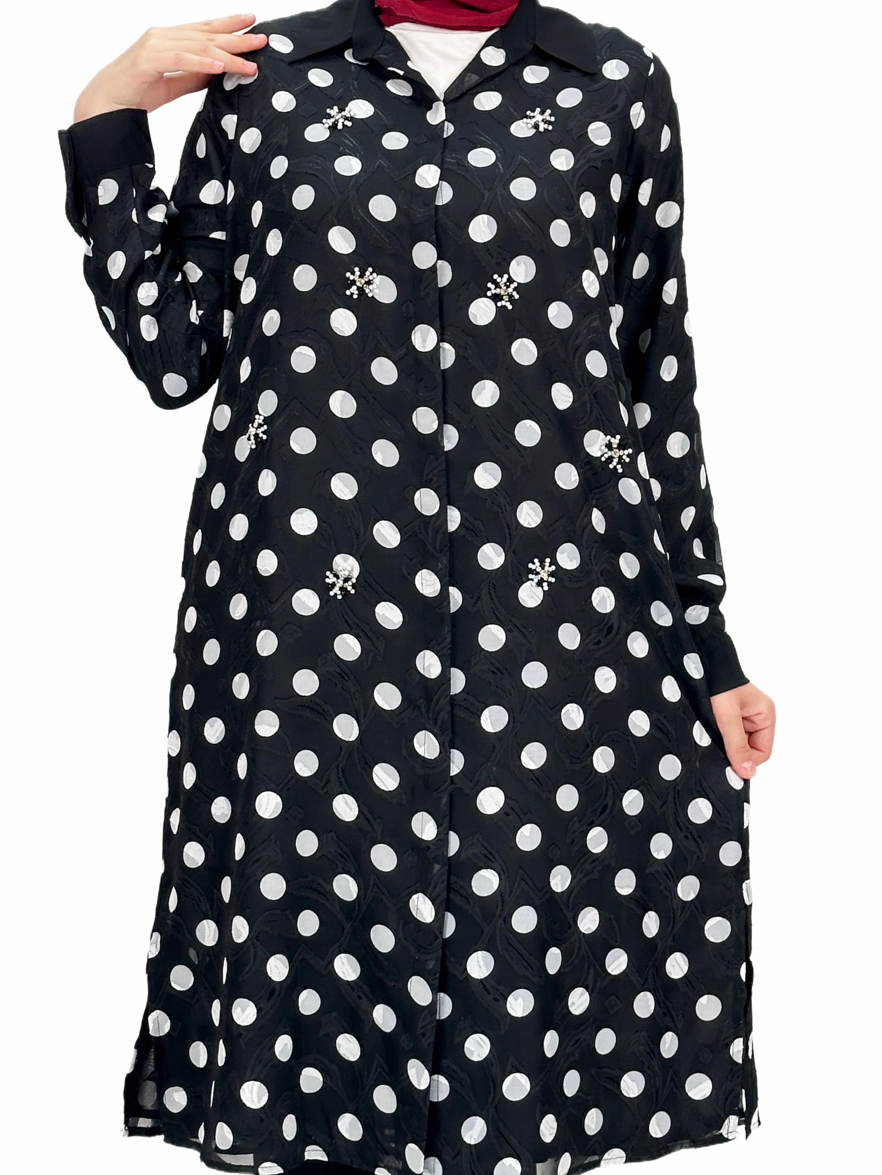Büyük Beden Tunik Siyah OTW60651
