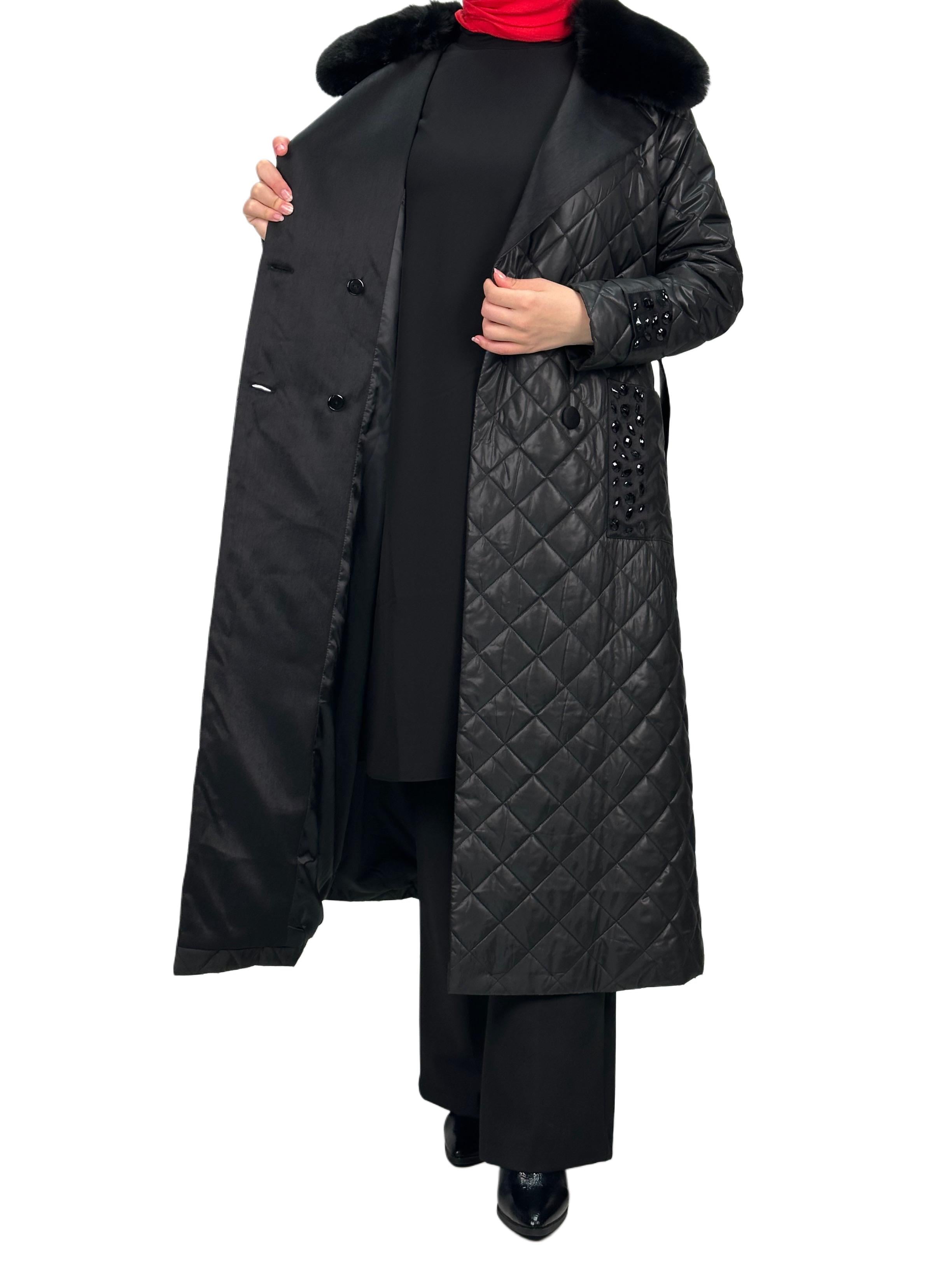 Cebi Taşlı Şişme Mont Siyah OTW36215