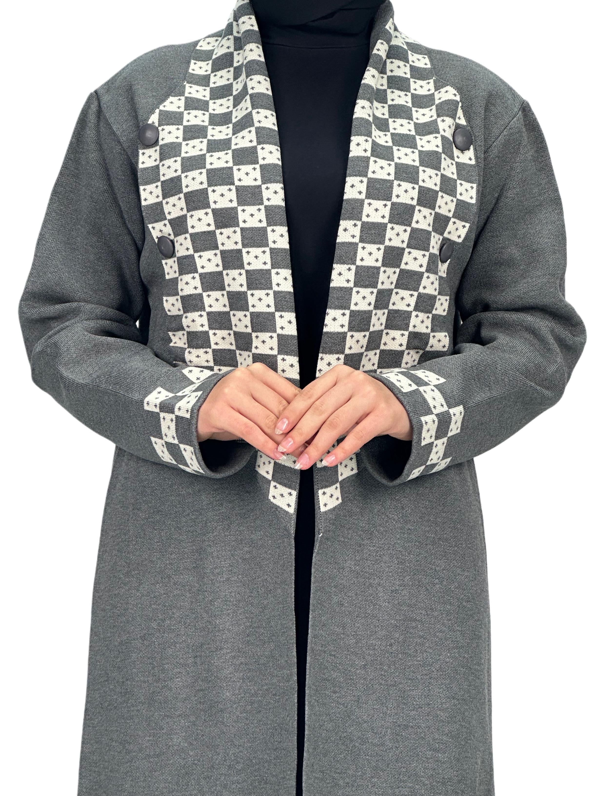 Çelik Örme Triko Hırka Gri OTW116