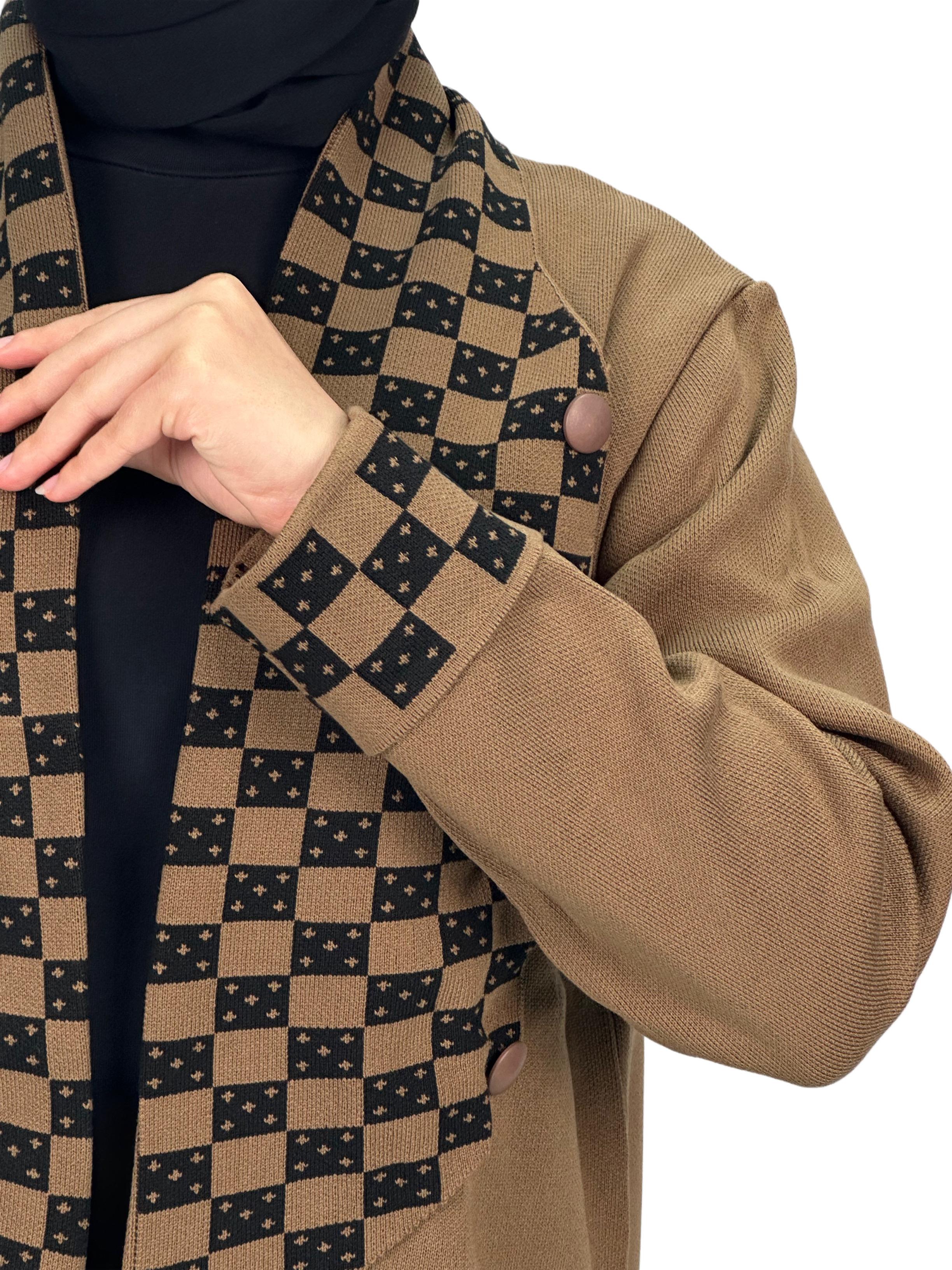 Çelik Örme Triko Hırka Kahve OTW116