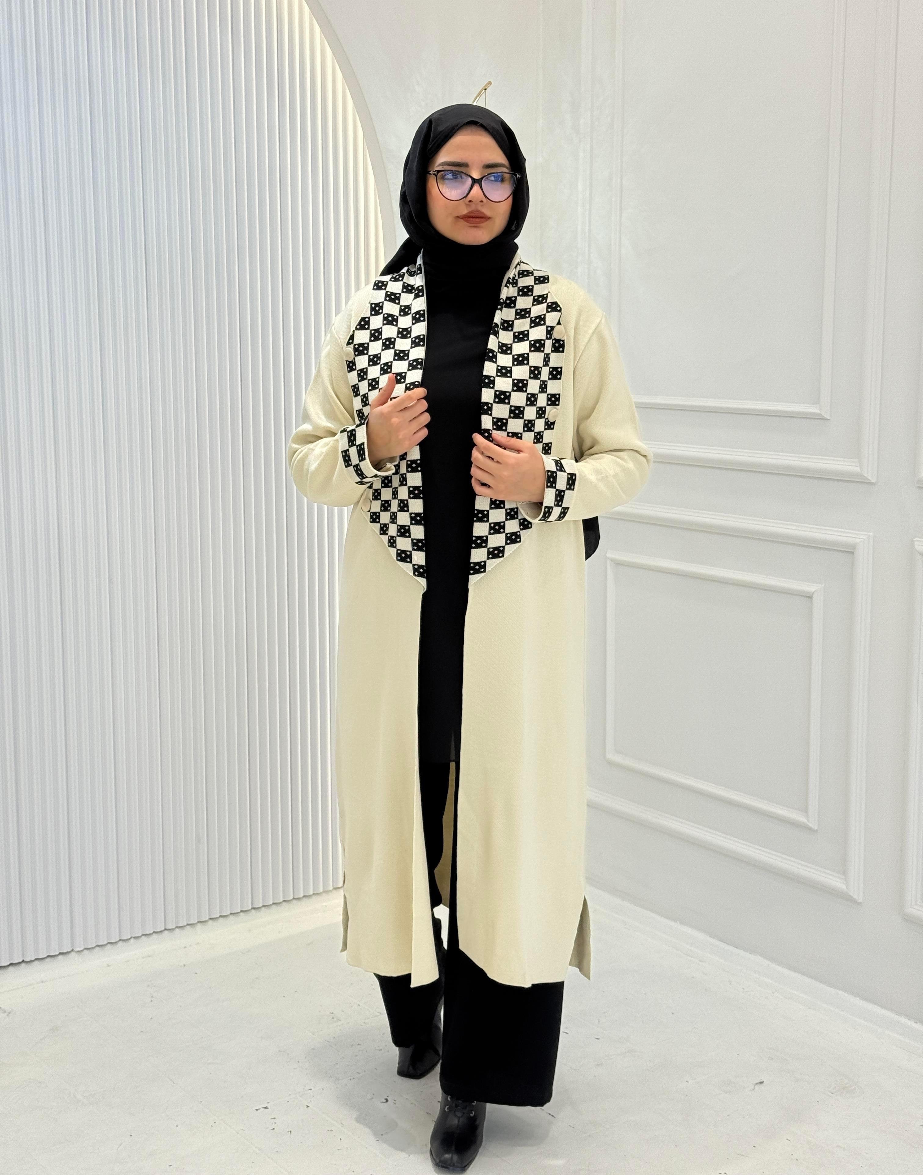 Çelik Örme Triko Hırka Krem OTW116