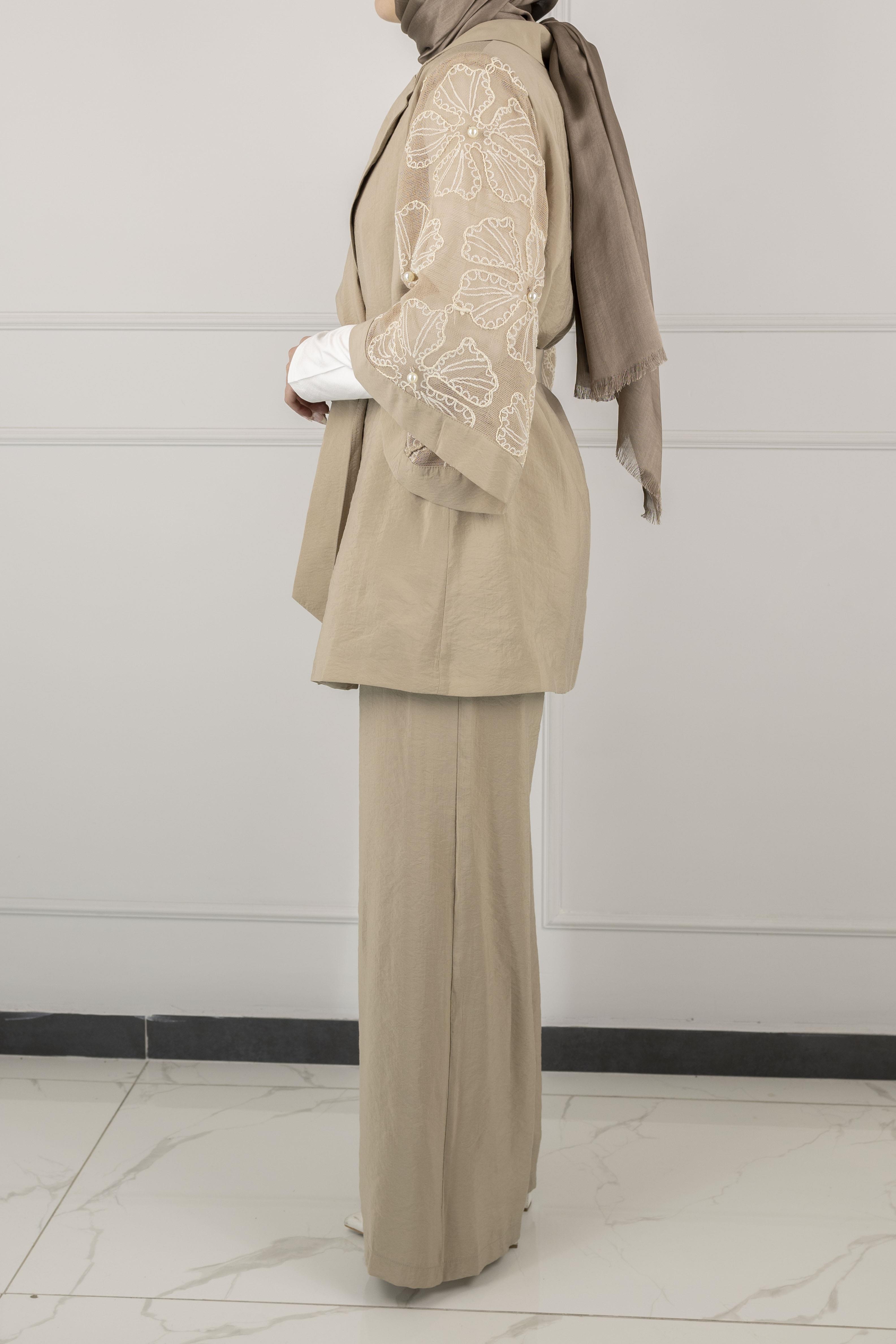 GENÇ PANTOLONLU TAKIM Bej OTW44802