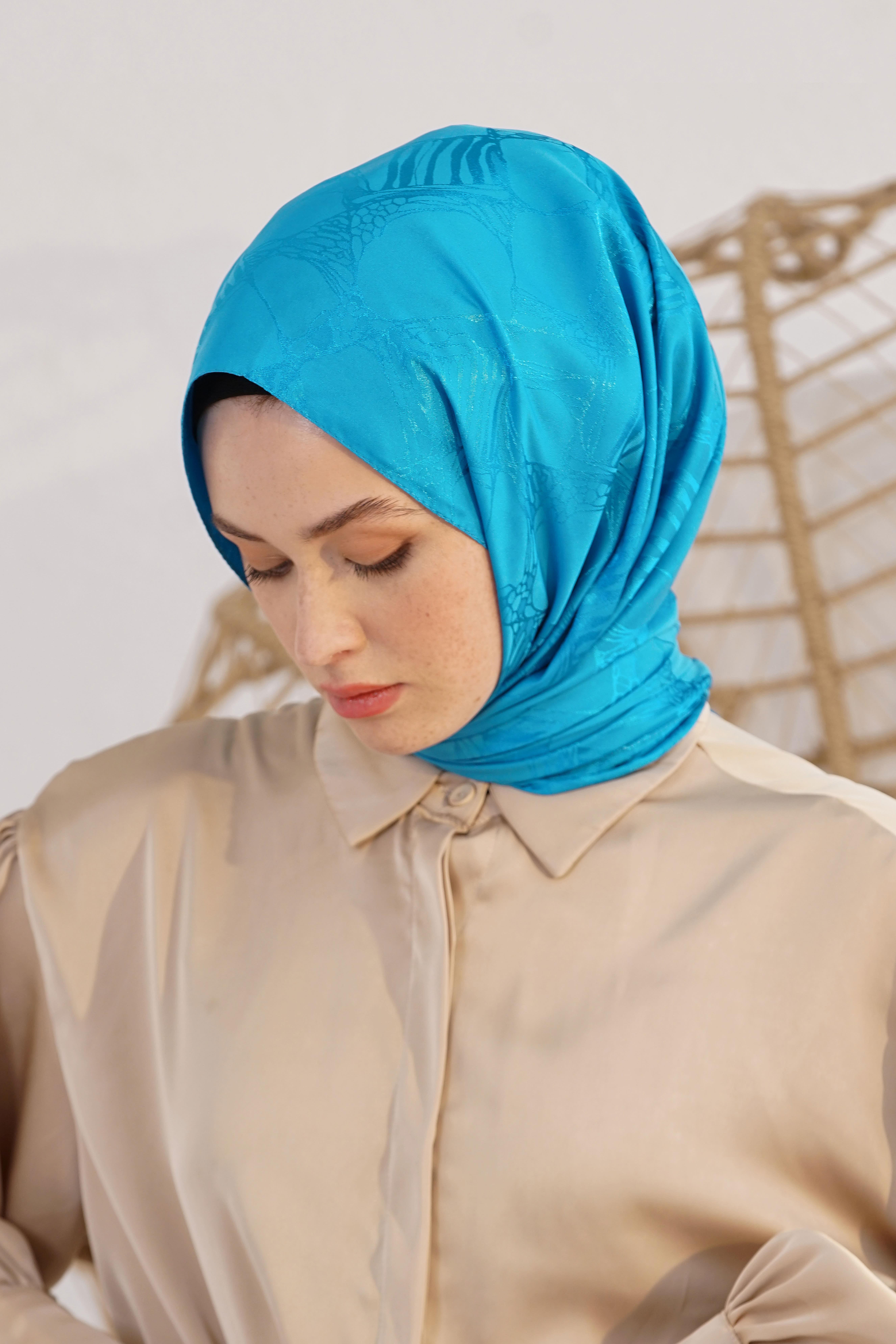 Jakar Retro Şal Petrol OTW4261