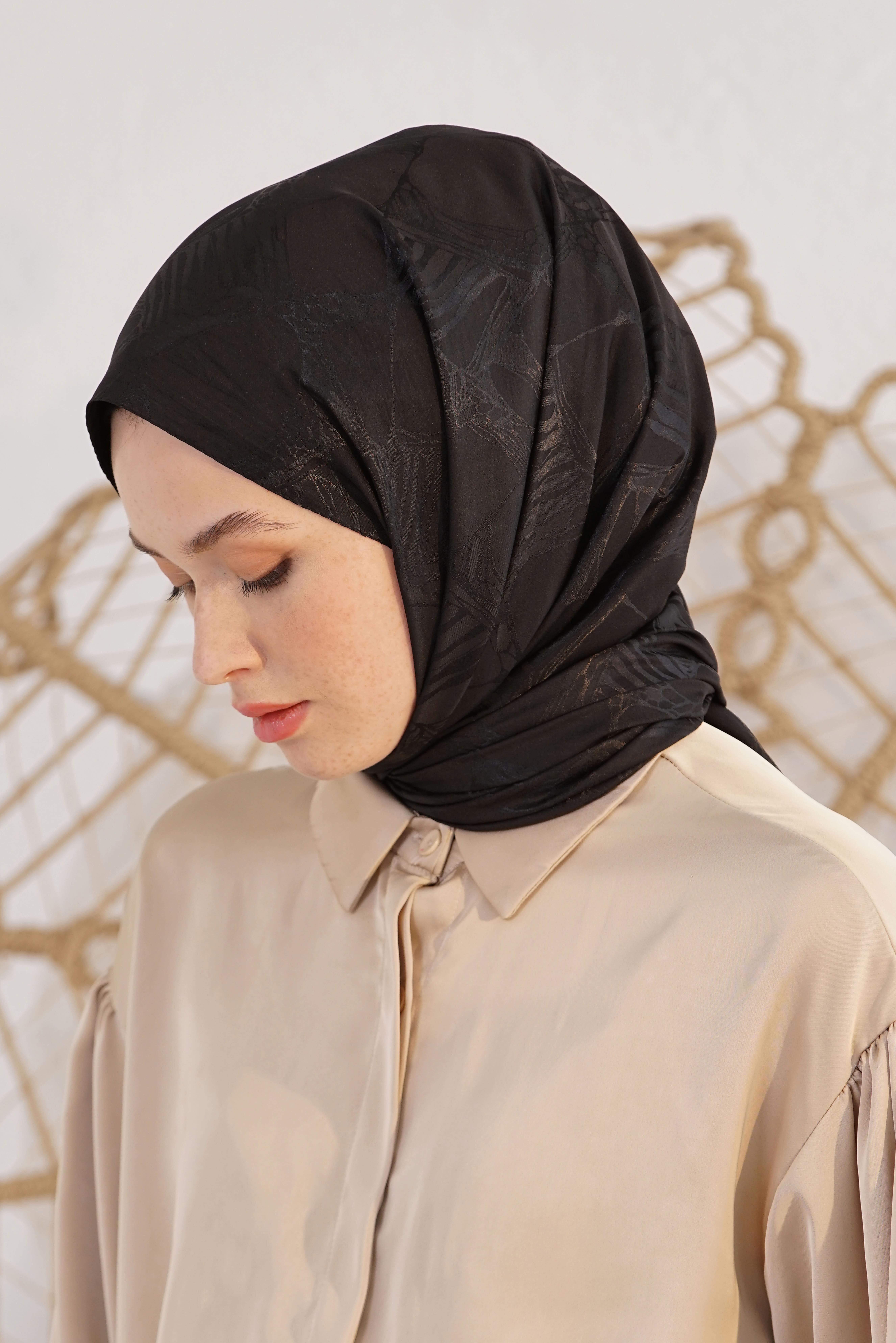 Jakar Retro Şal Siyah OTW4261