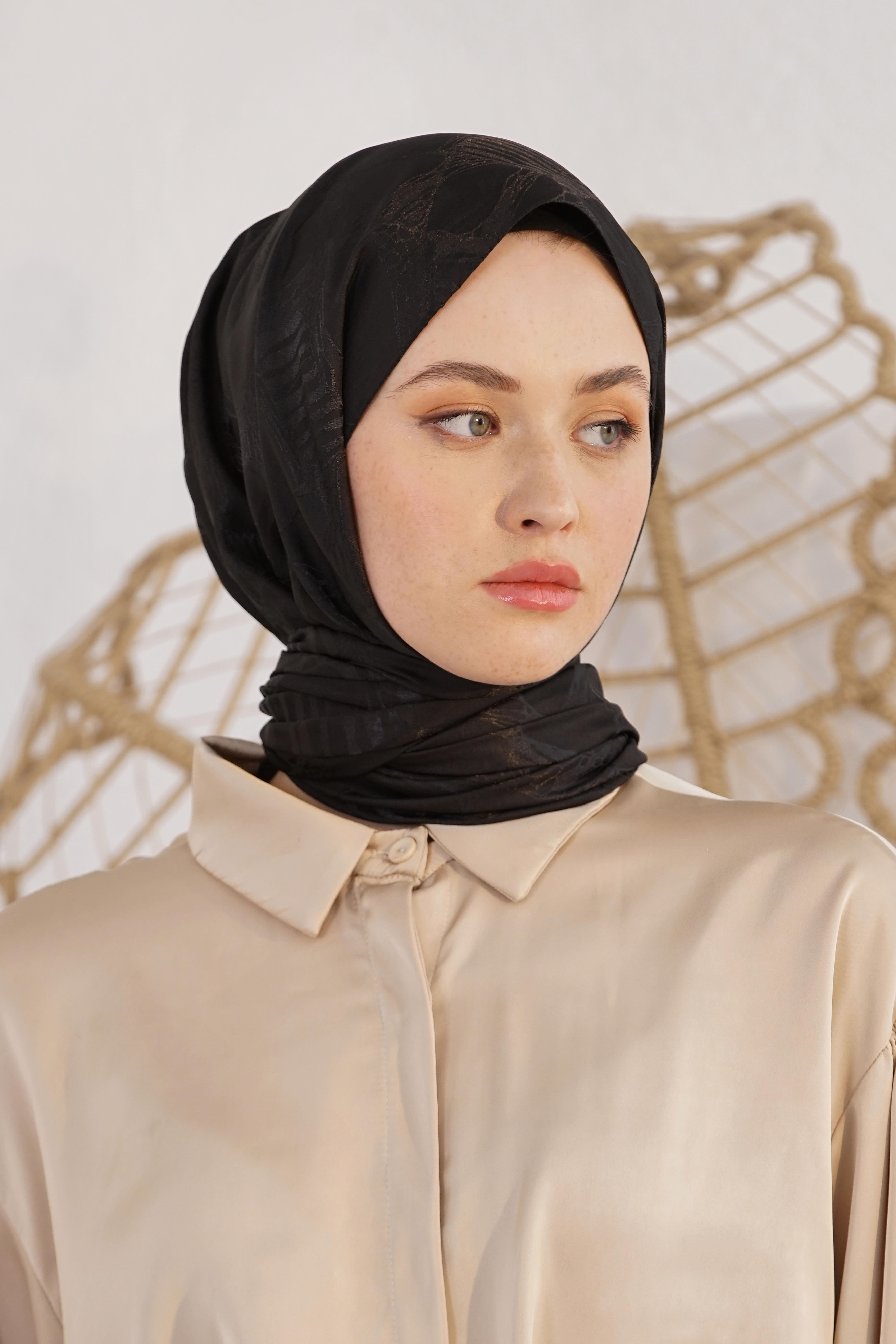 Jakar Retro Şal Siyah OTW4261