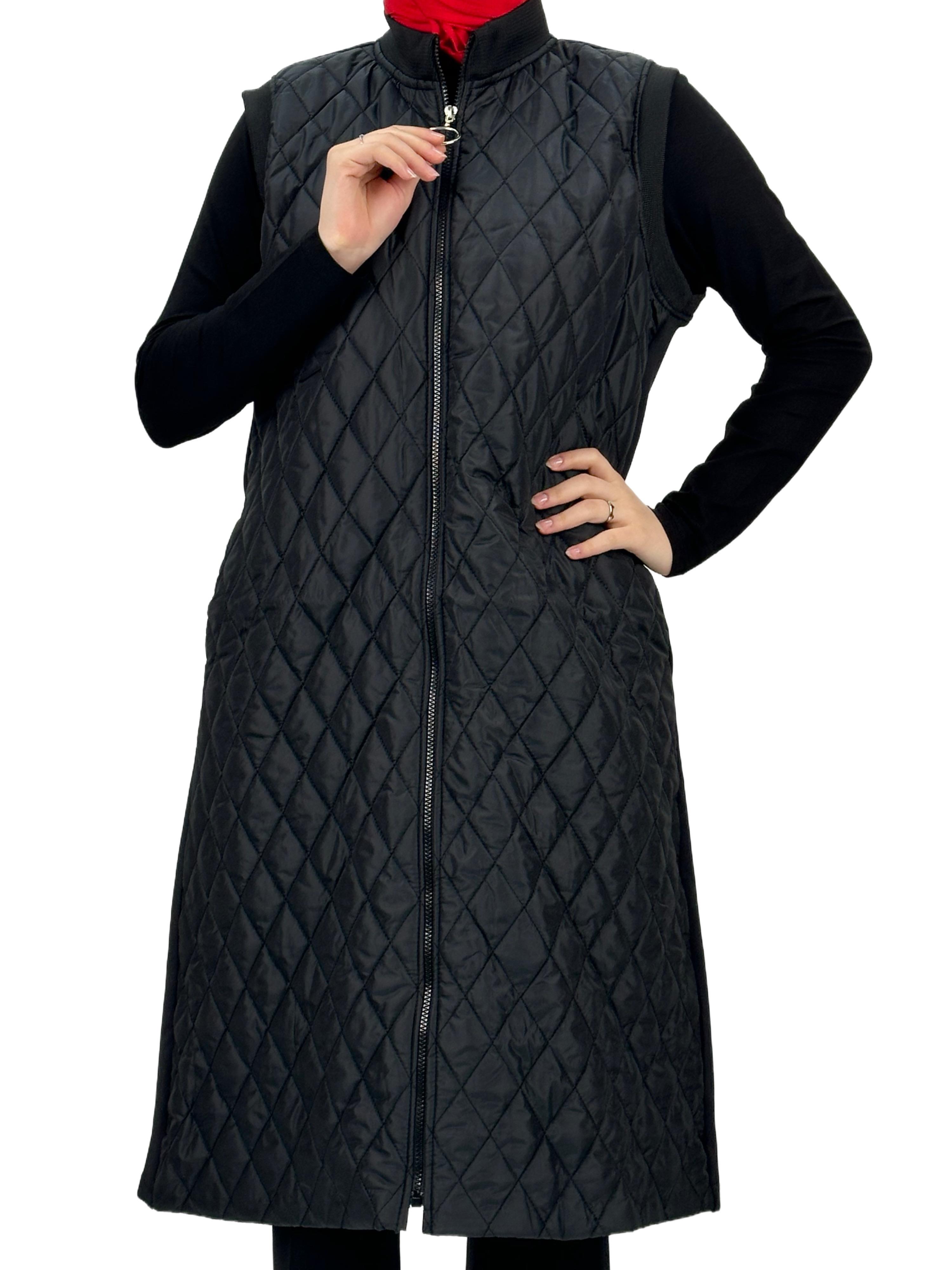 Kapitone Yelek Siyah OTW735