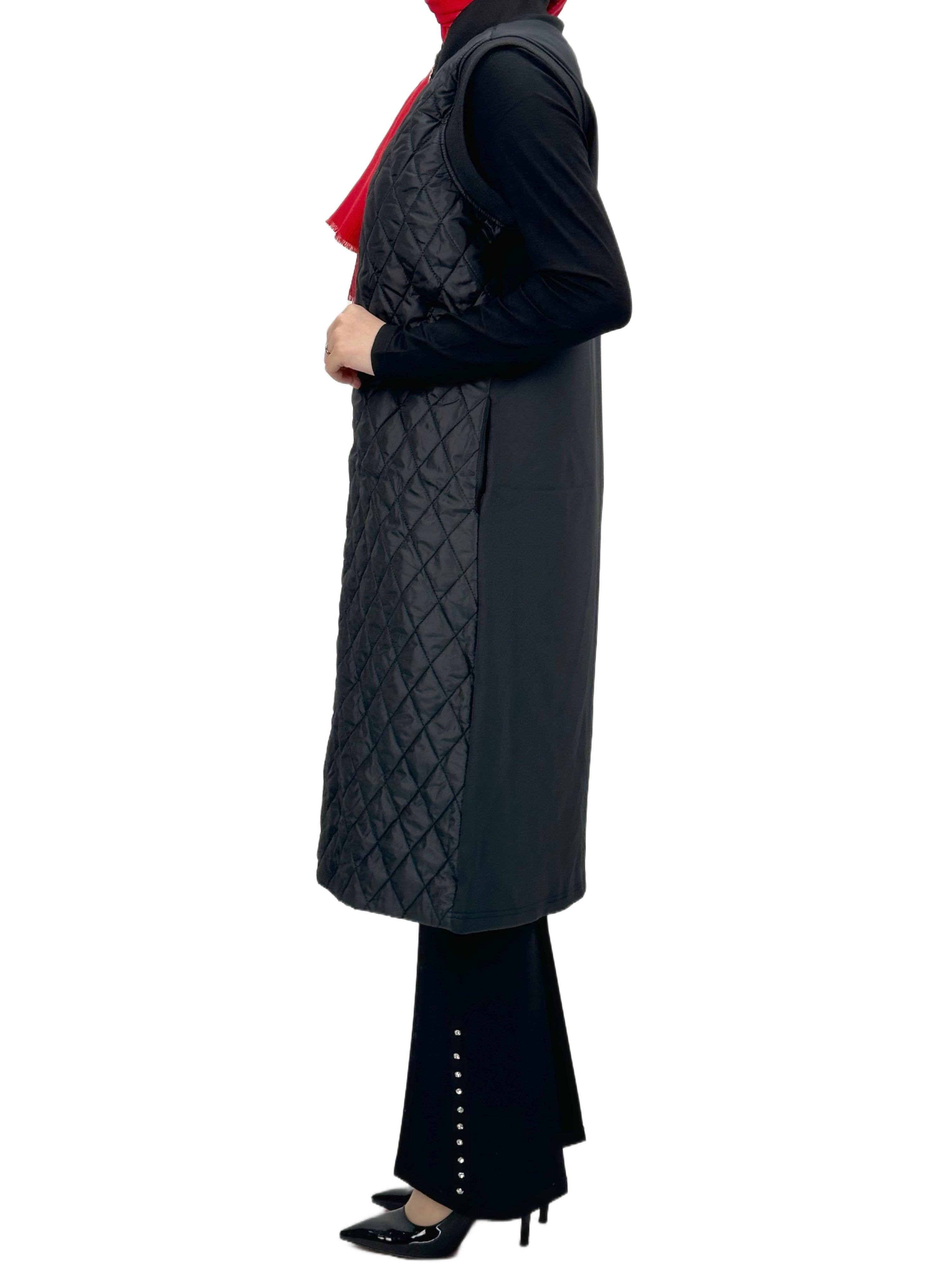 Kapitone Yelek Siyah OTW735