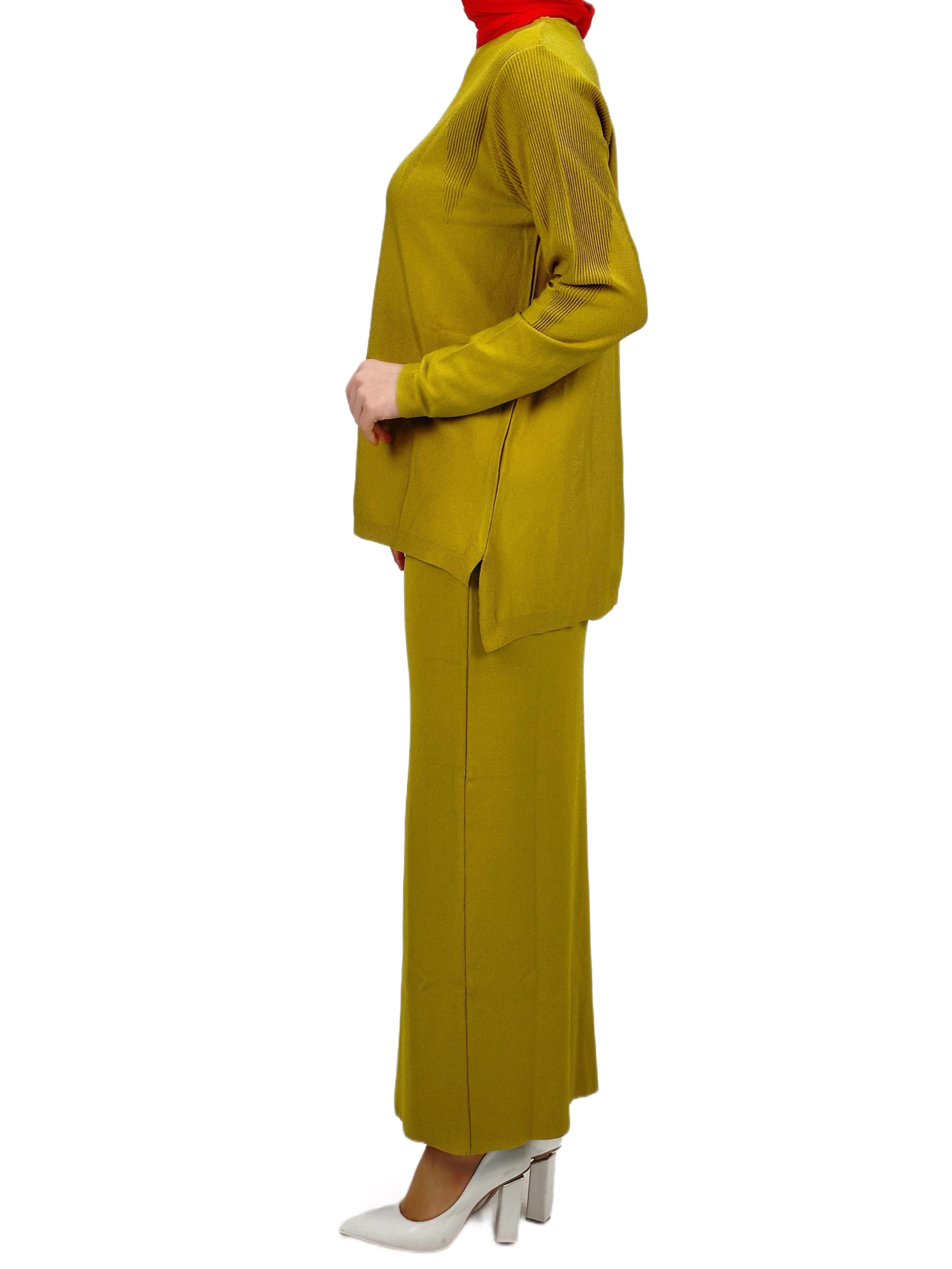 Merserize Triko Etekli Takım Hardal OTW0324