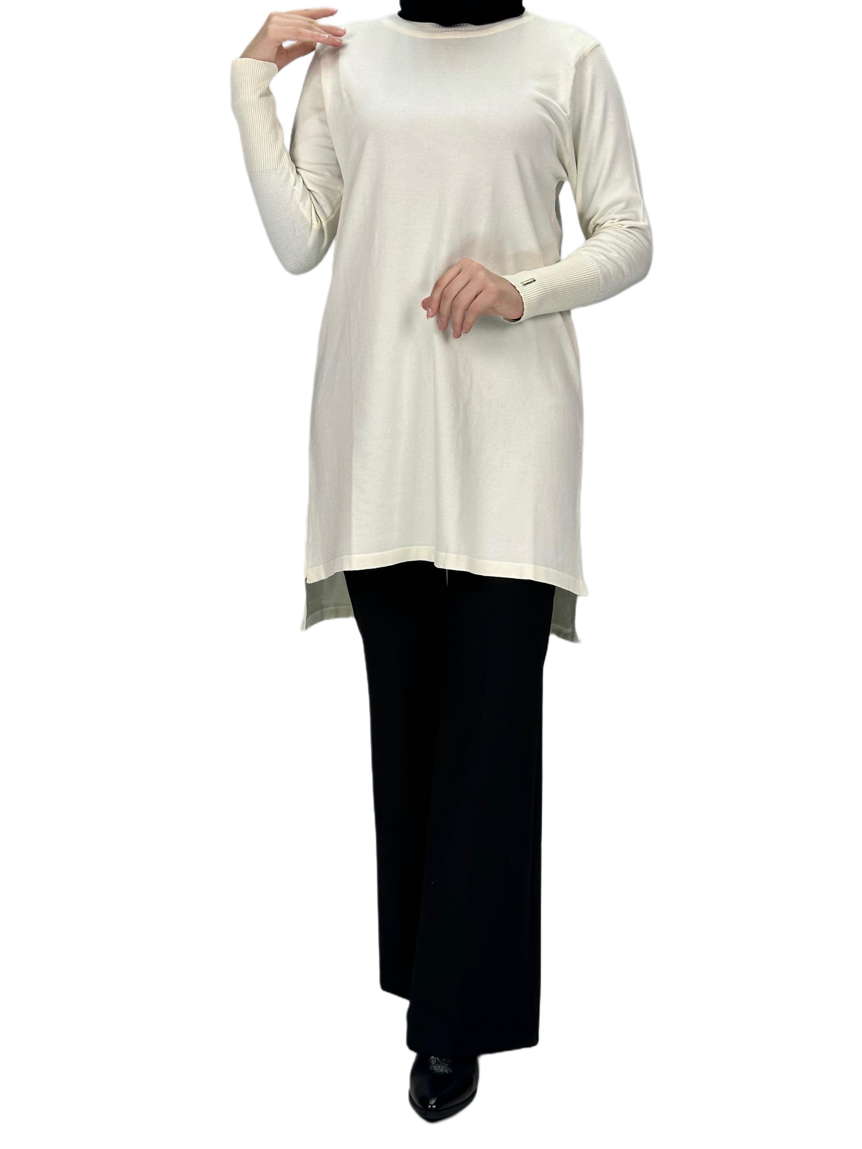 Merserize Triko Tunik Ekru OTW121