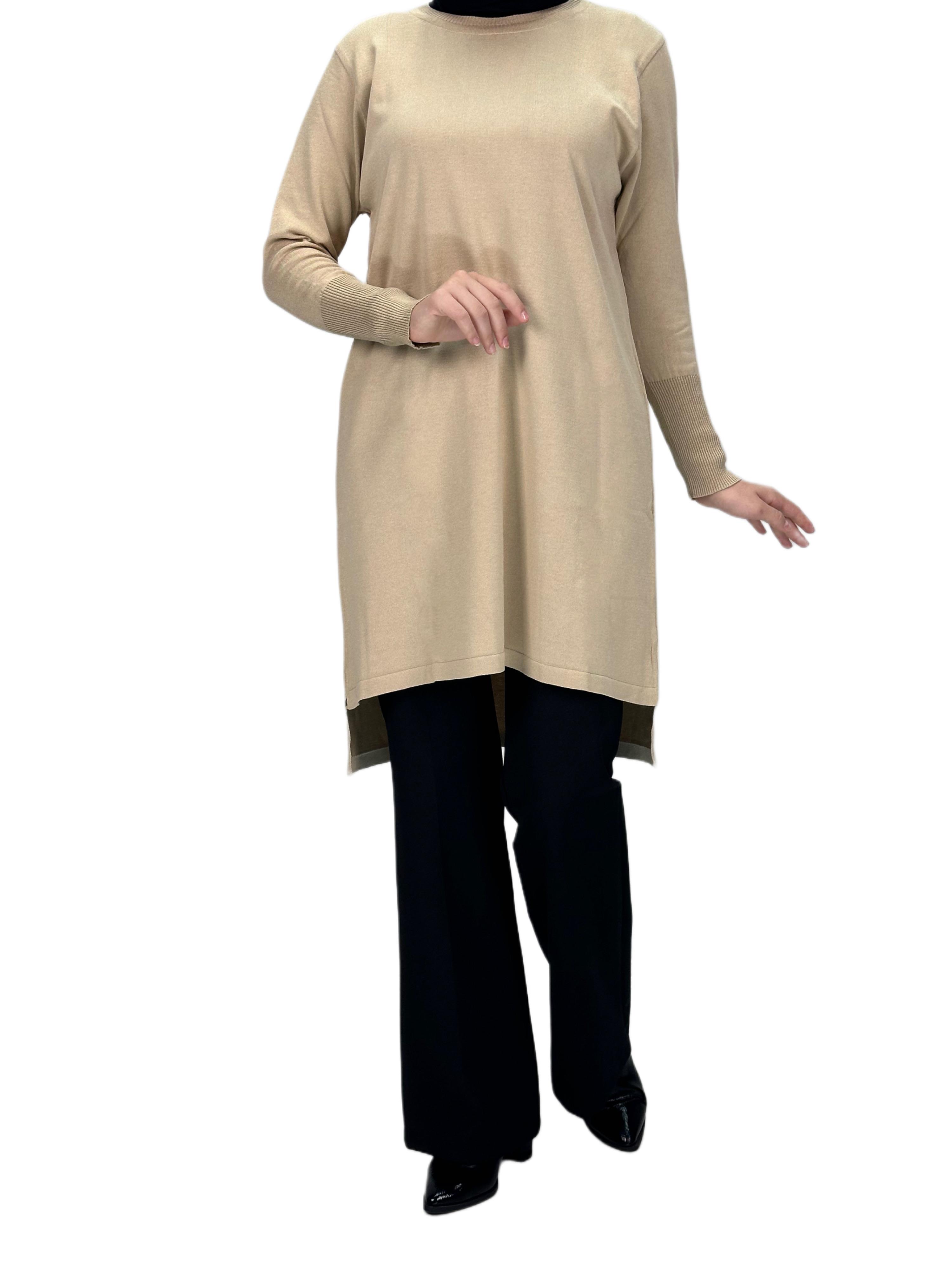 Merserize Triko Tunik Krem OTW121