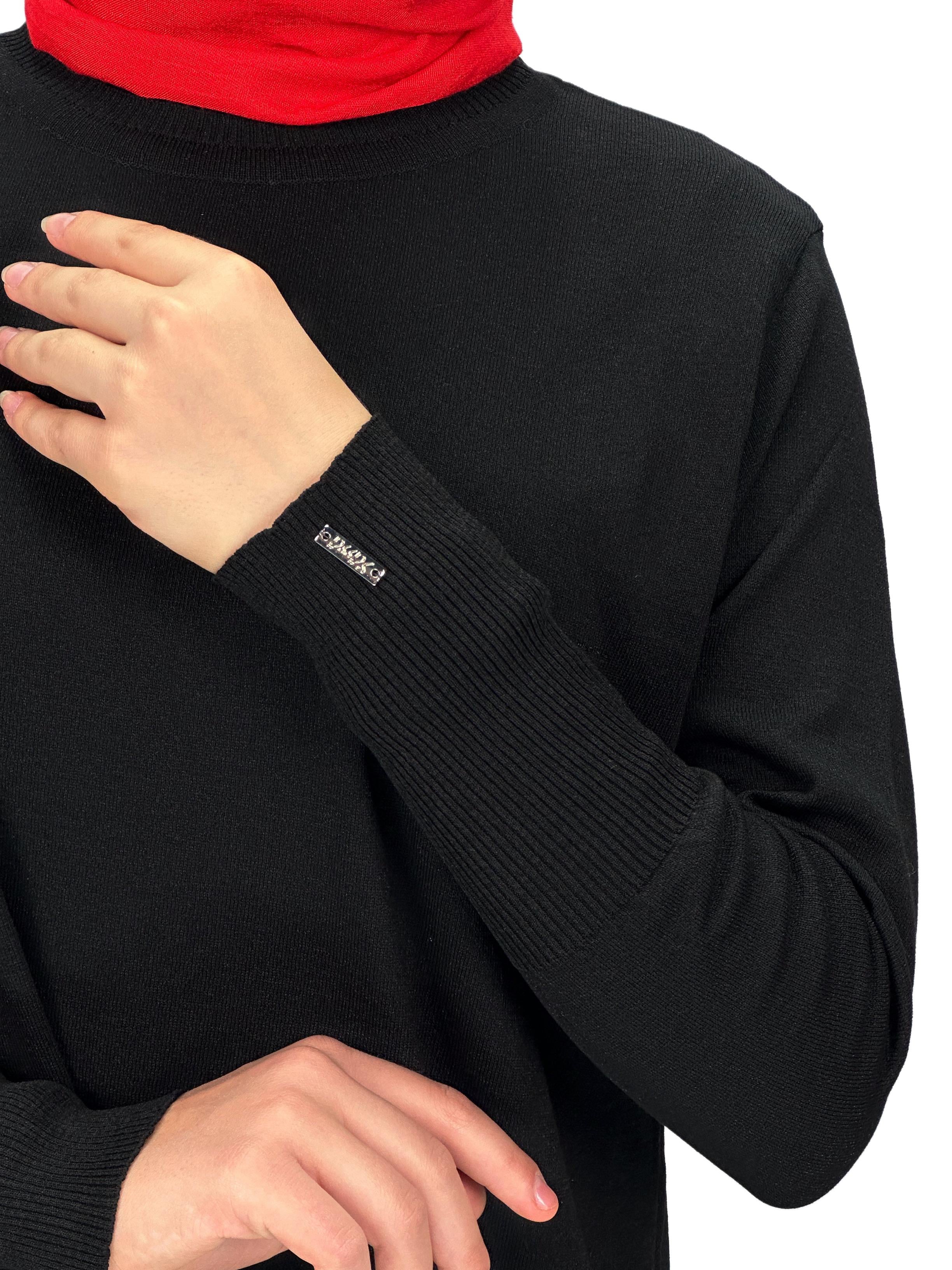 Merserize Triko Tunik Siyah OTW121