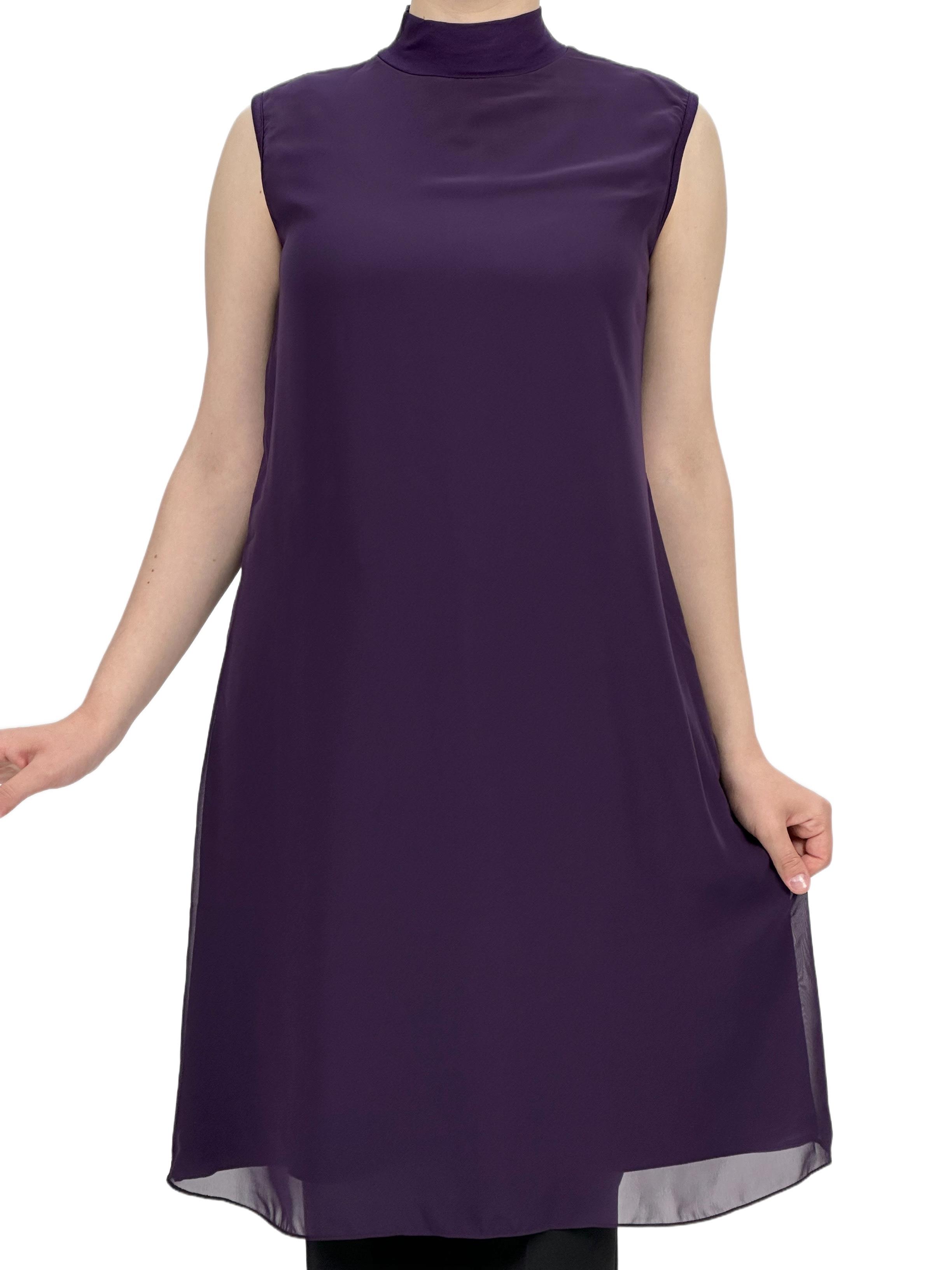 Önü Şifon İçlik Mor OTW8831-772