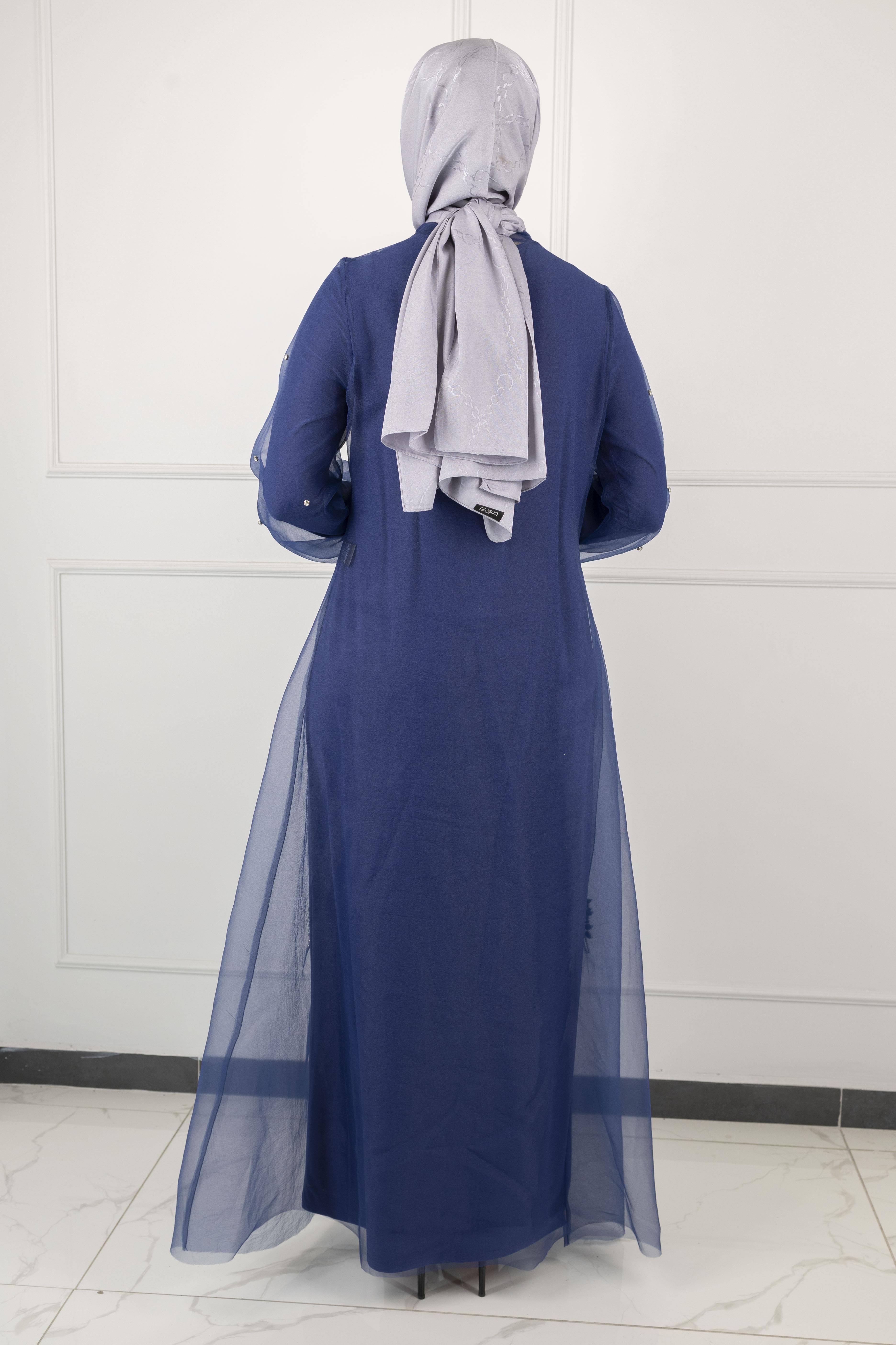 Orhan Store Abayalı Takım Lacivert OTW2415