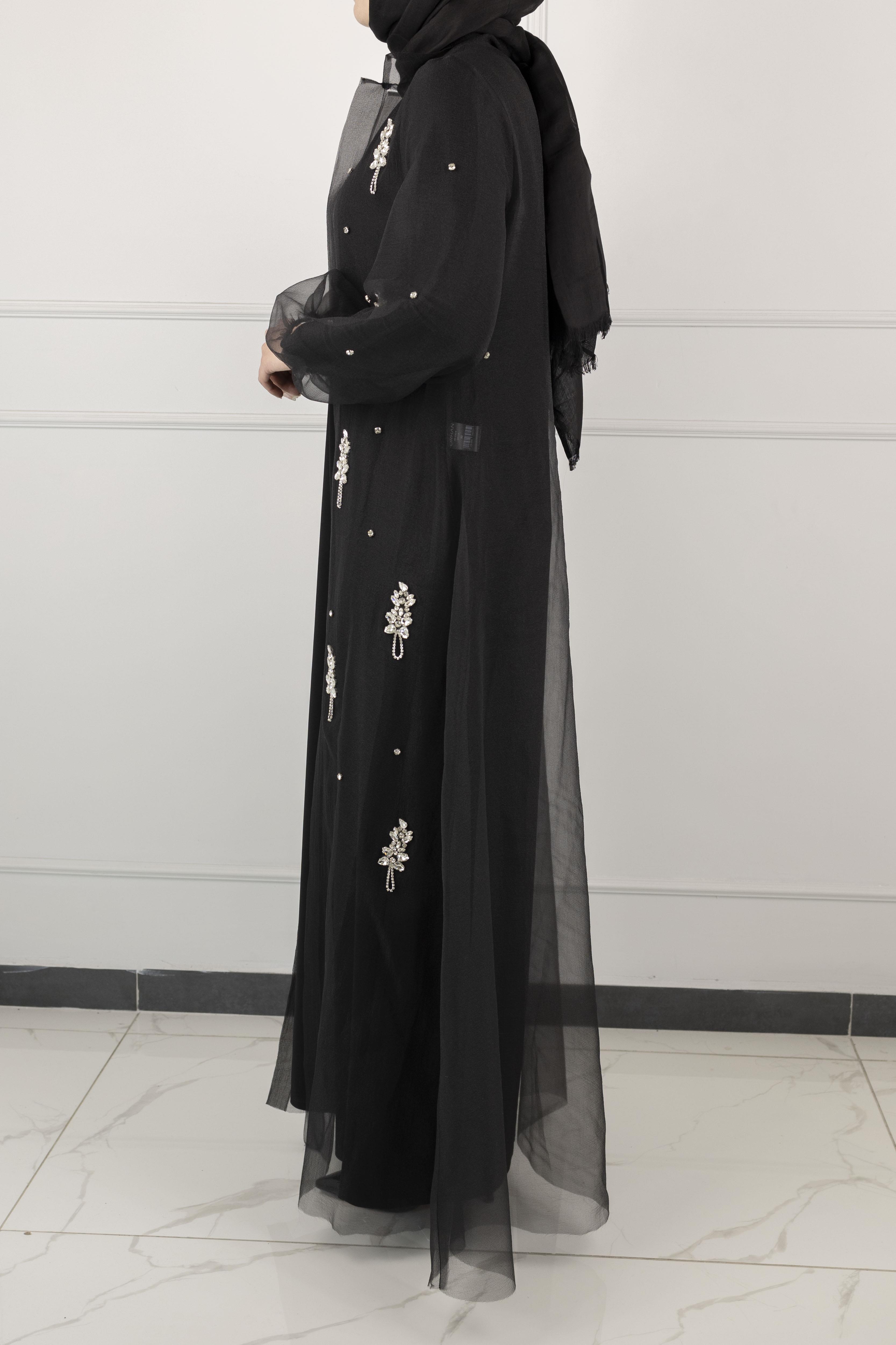 Orhan Store Abayalı Takım Siyah OTW2415