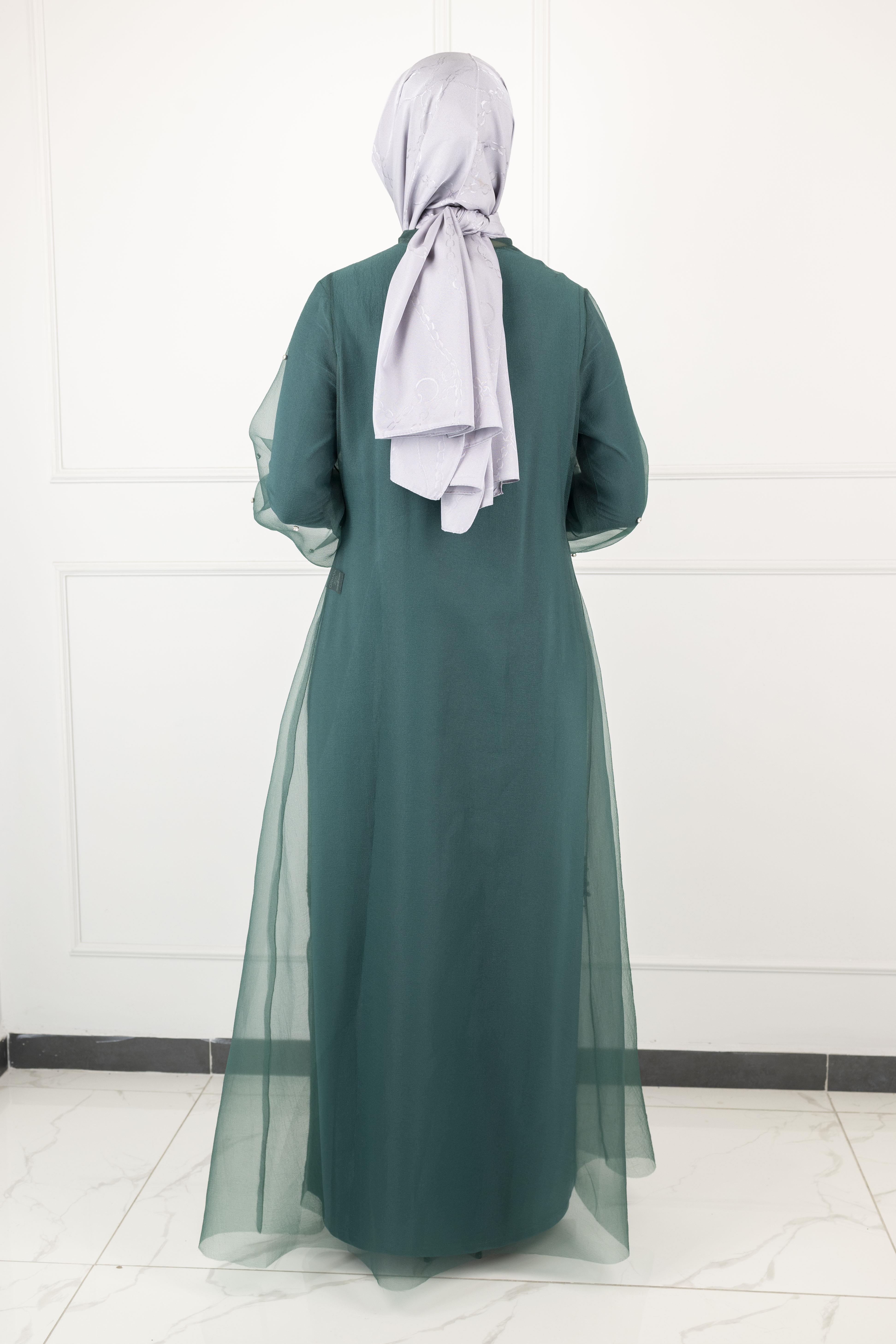 Orhan Store Abayalı Takım Zümrüt OTW2415