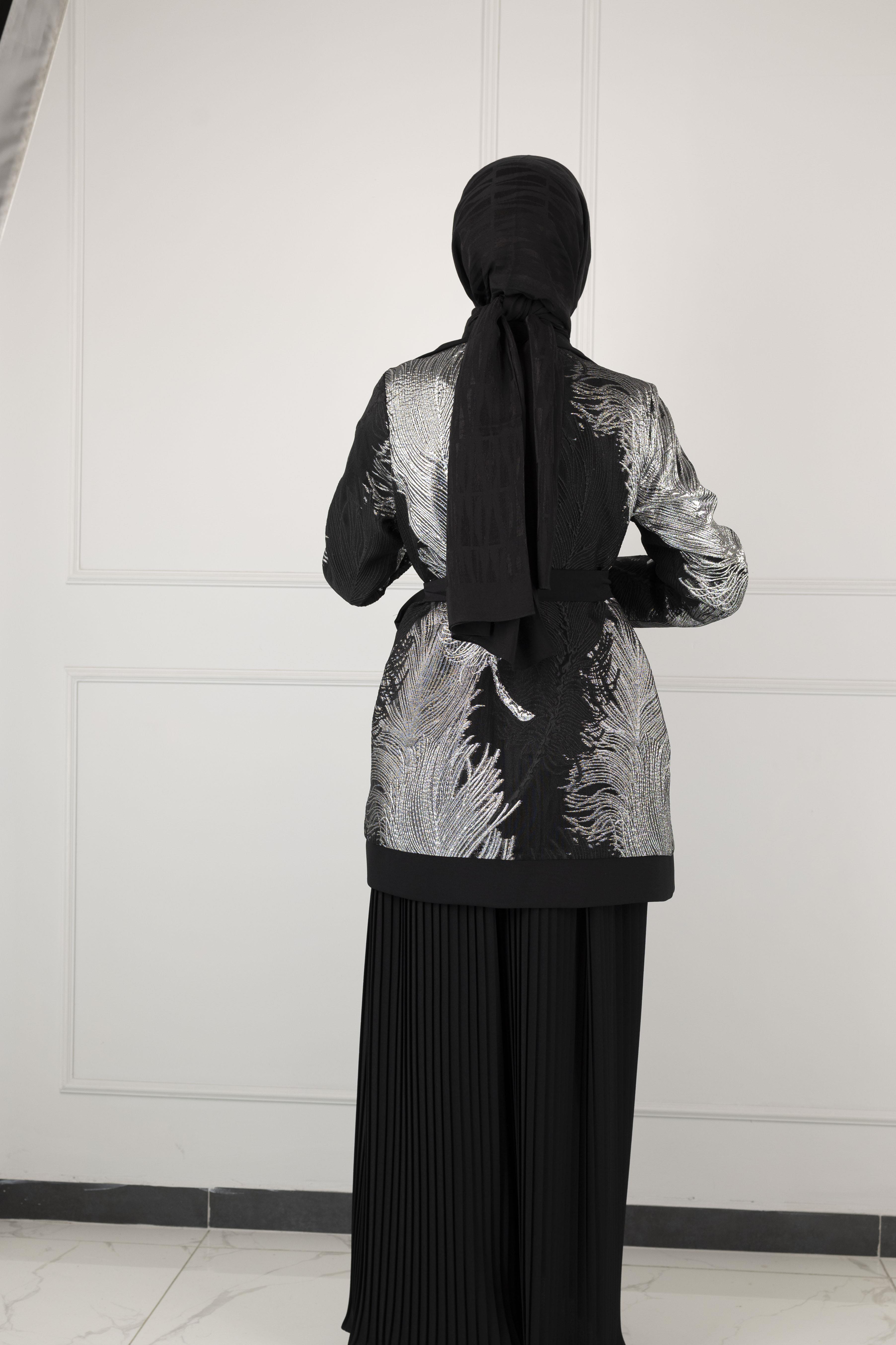 Orhan Store Abiye Pantolonlu Takım Siyah OTW2013