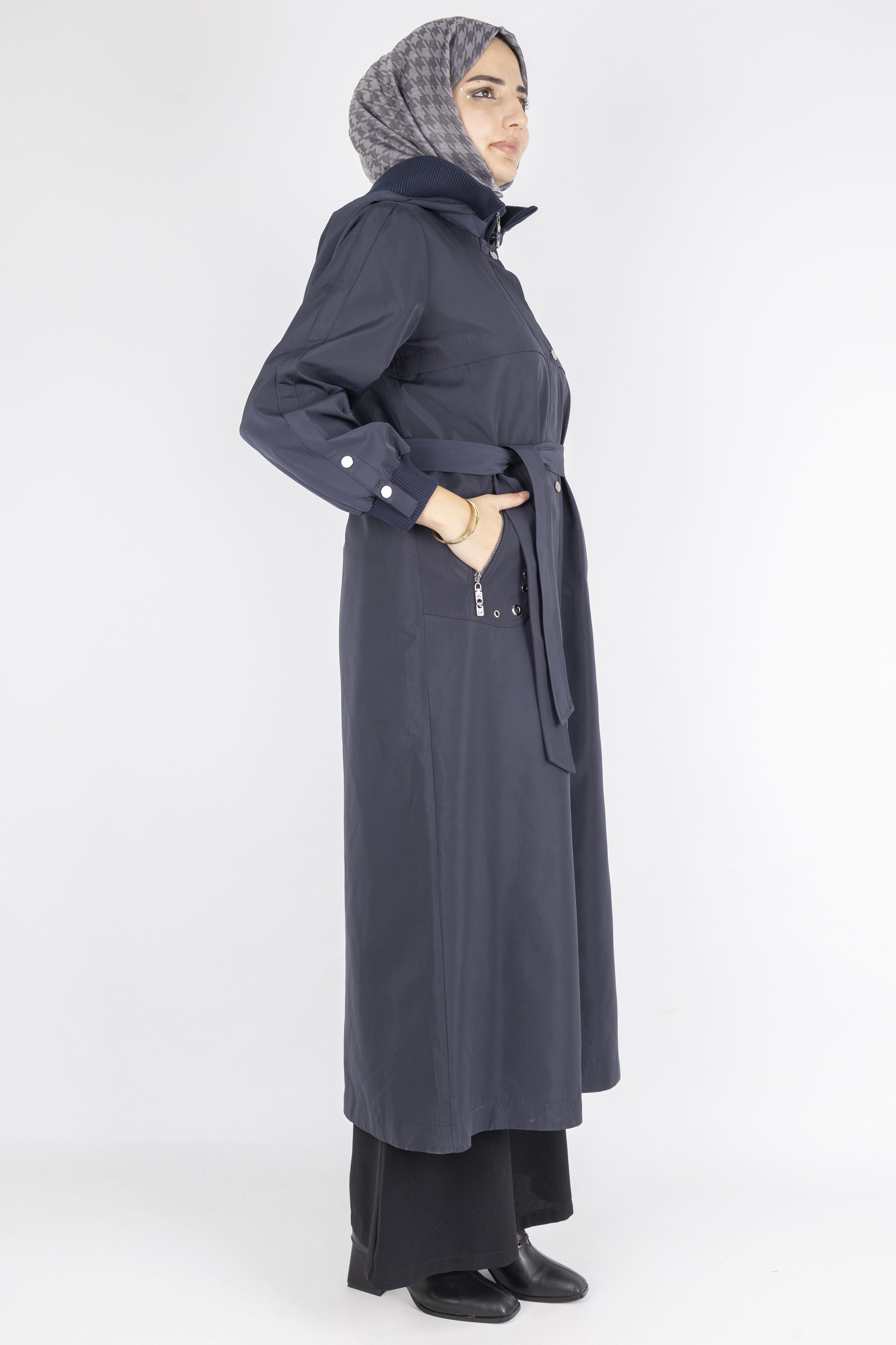 Orhan Store Astarlı Yağmurluk Lacivert OTW1583