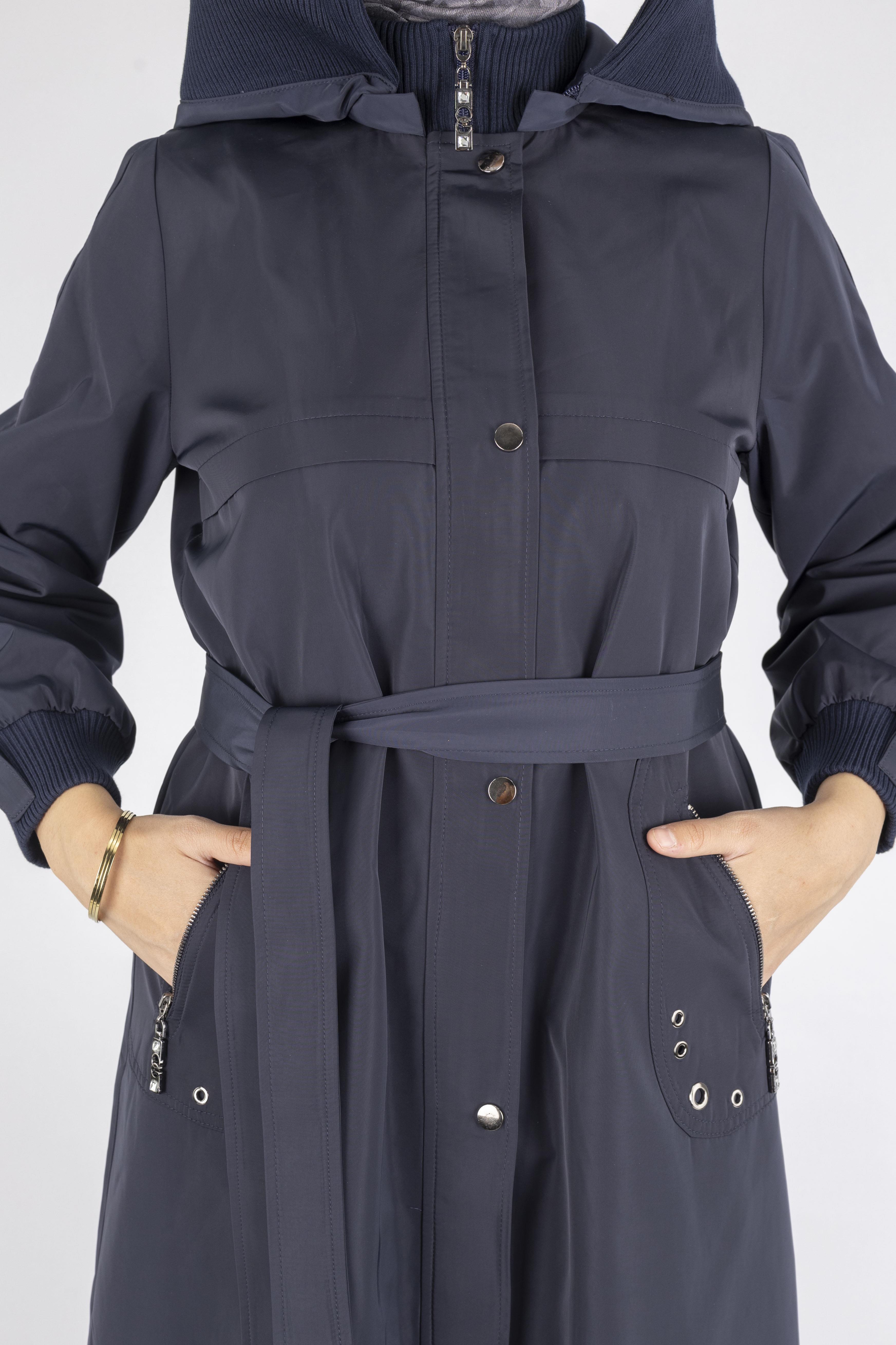 Orhan Store Astarlı Yağmurluk Lacivert OTW1583