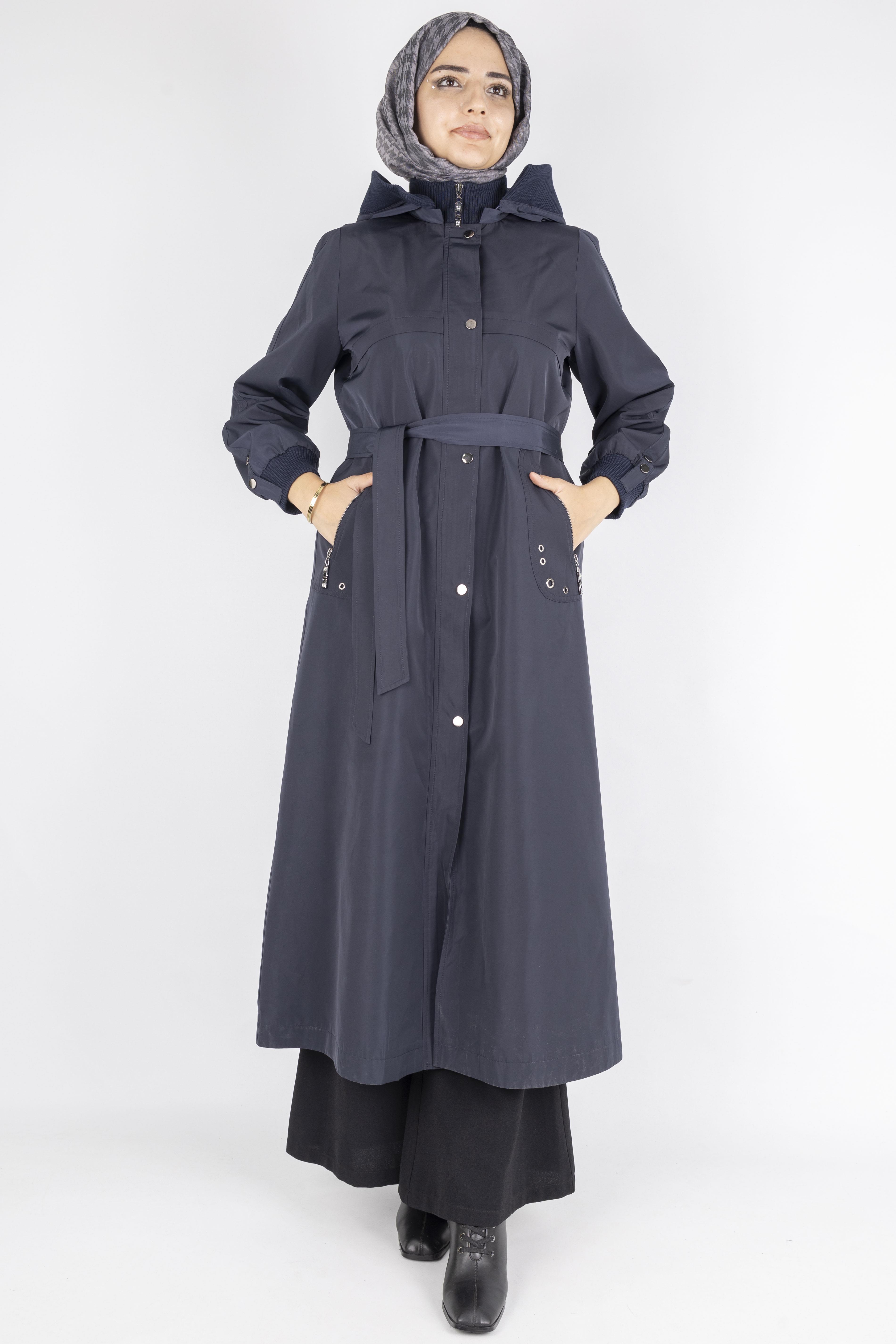 Orhan Store Astarlı Yağmurluk Lacivert OTW1583