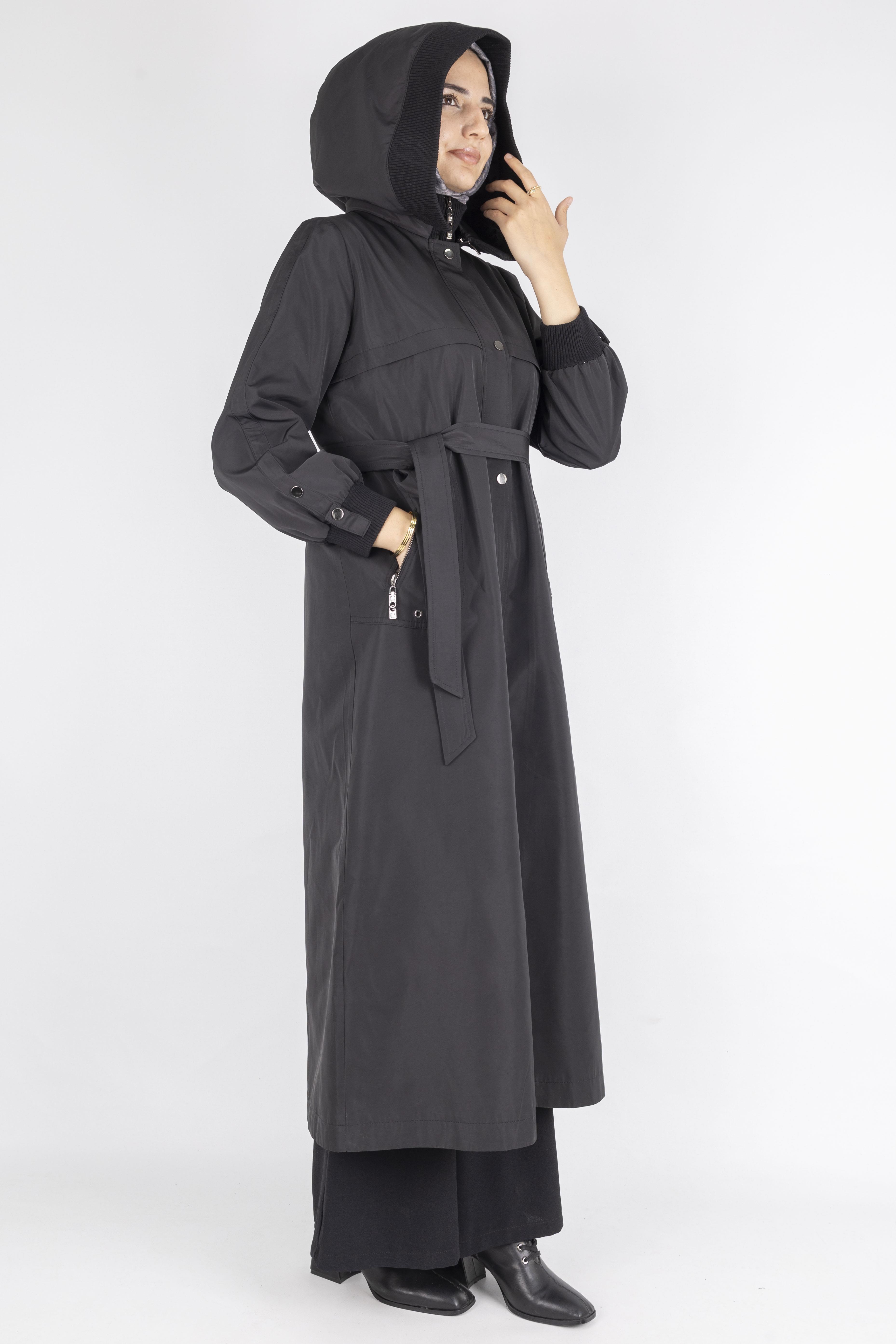 Orhan Store Astarlı Yağmurluk Siyah OTW1583