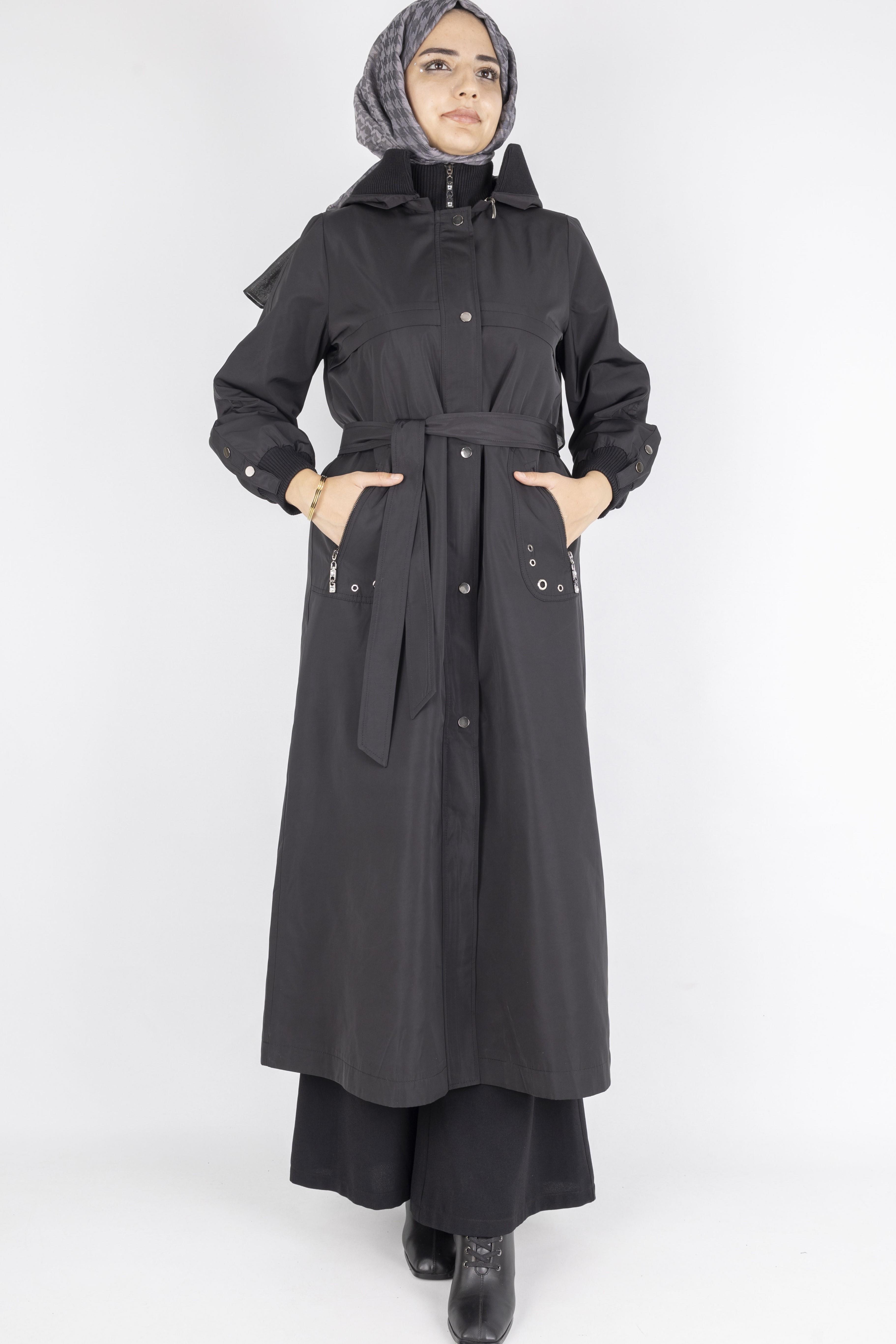 Orhan Store Astarlı Yağmurluk Siyah OTW1583