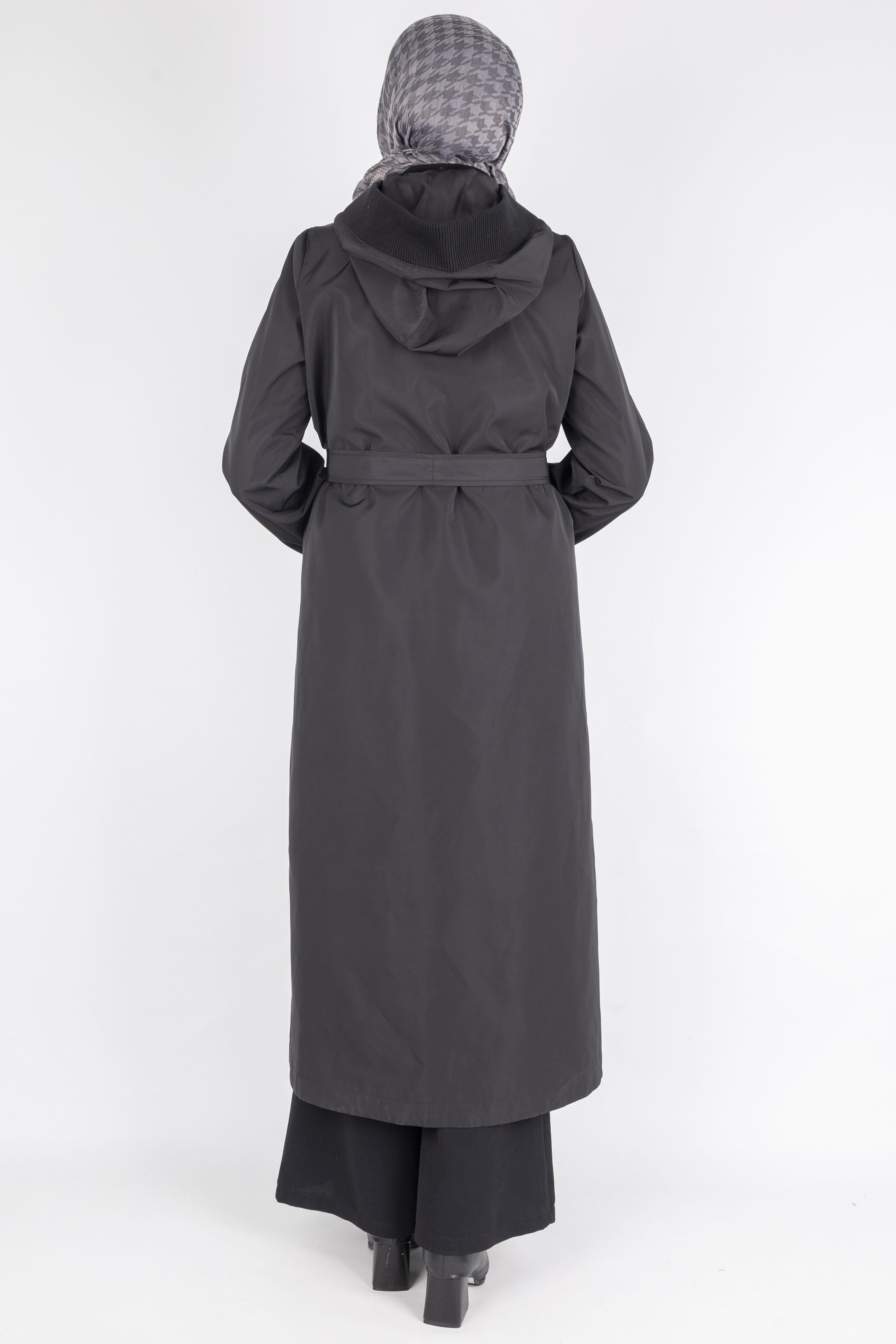 Orhan Store Astarlı Yağmurluk Siyah OTW1583