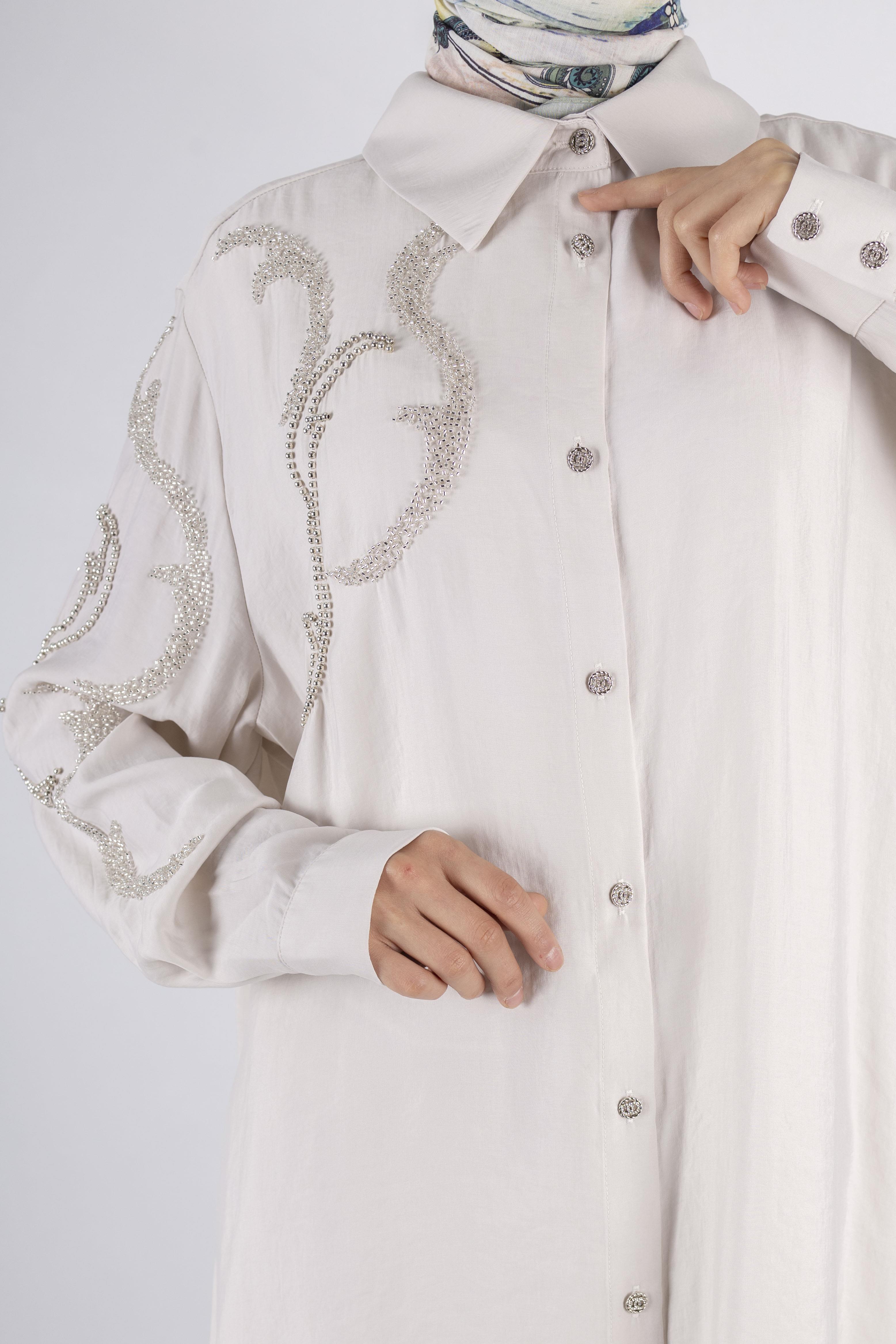 Orhan Store Büyük Beden Pantolonlu Takım Taş OTW2490