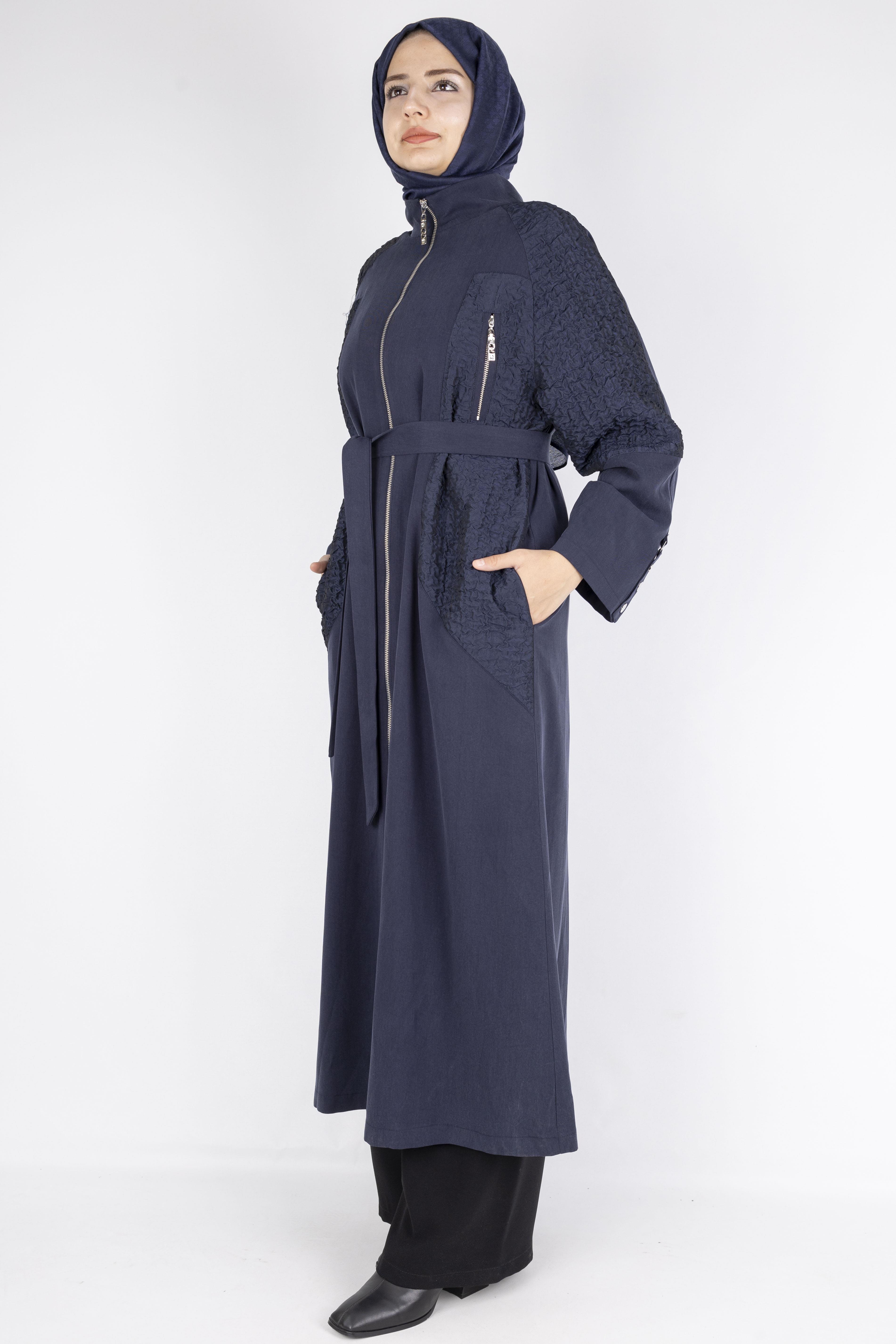 Orhan Store Büyük Beden Şık Kap Lacivert OTW1574