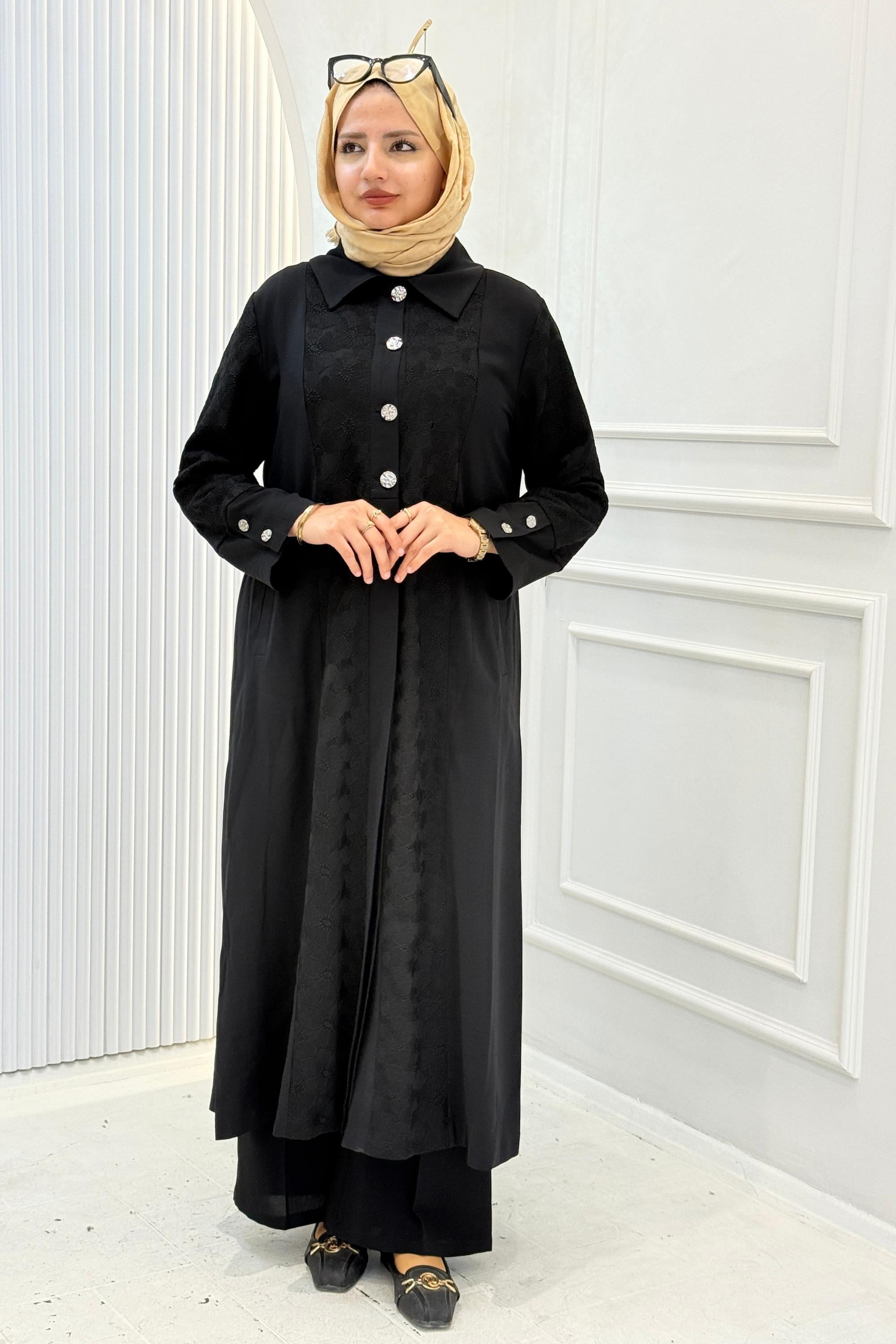 Orhan Store Dantelli Kap Siyah OTW1641