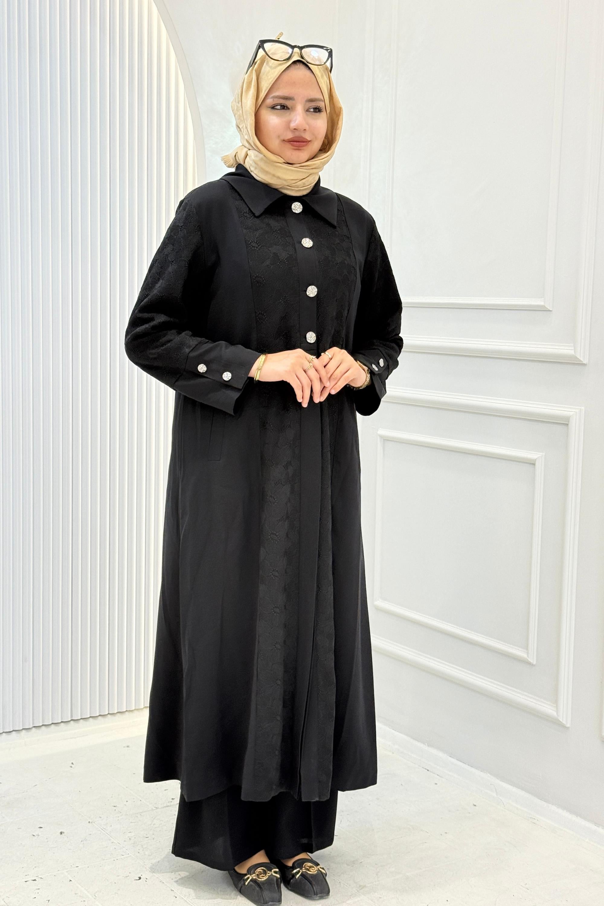 Orhan Store Dantelli Kap Siyah OTW1641