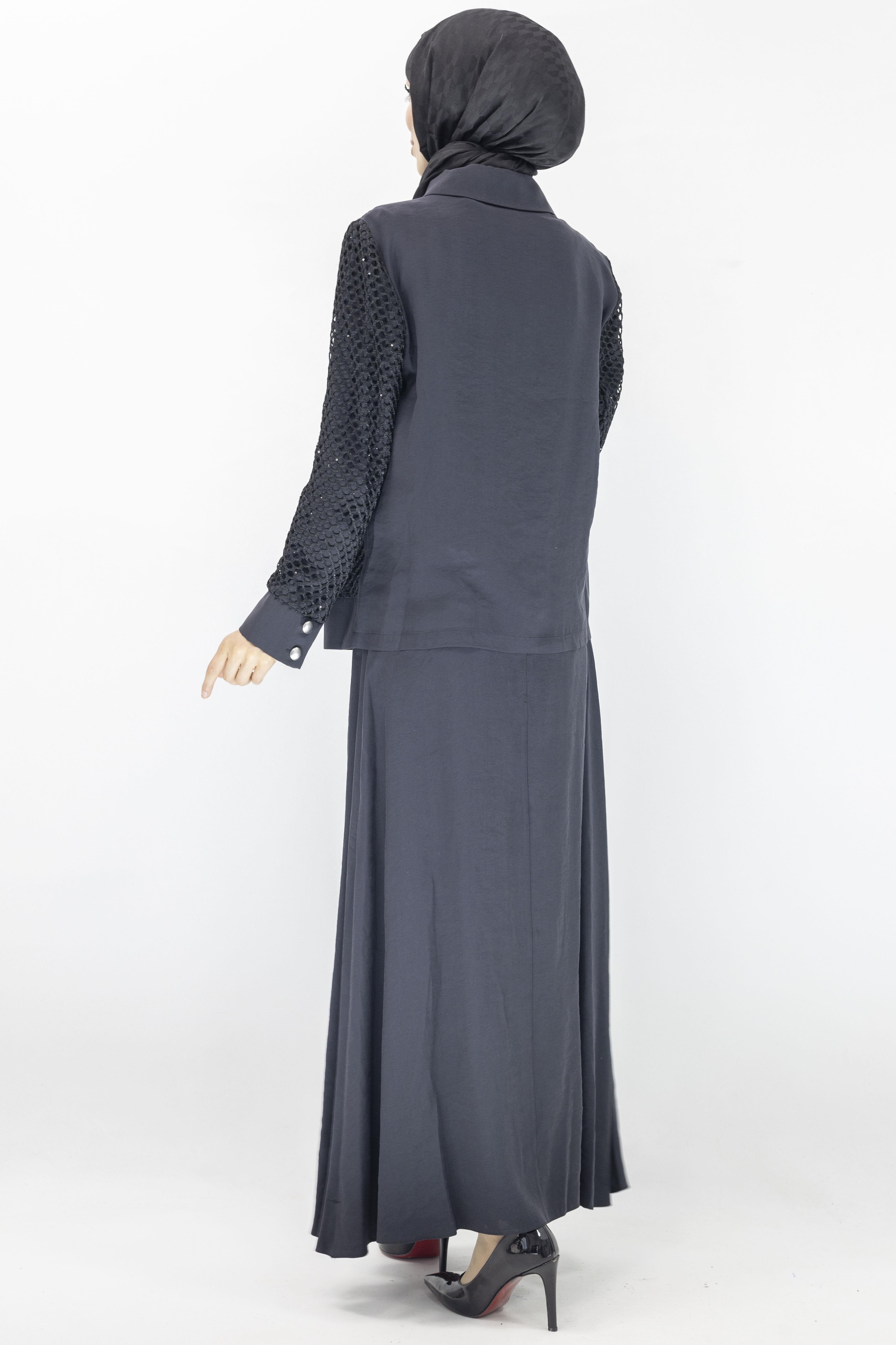 Orhan Store Etekli Takım Siyah OTW2493