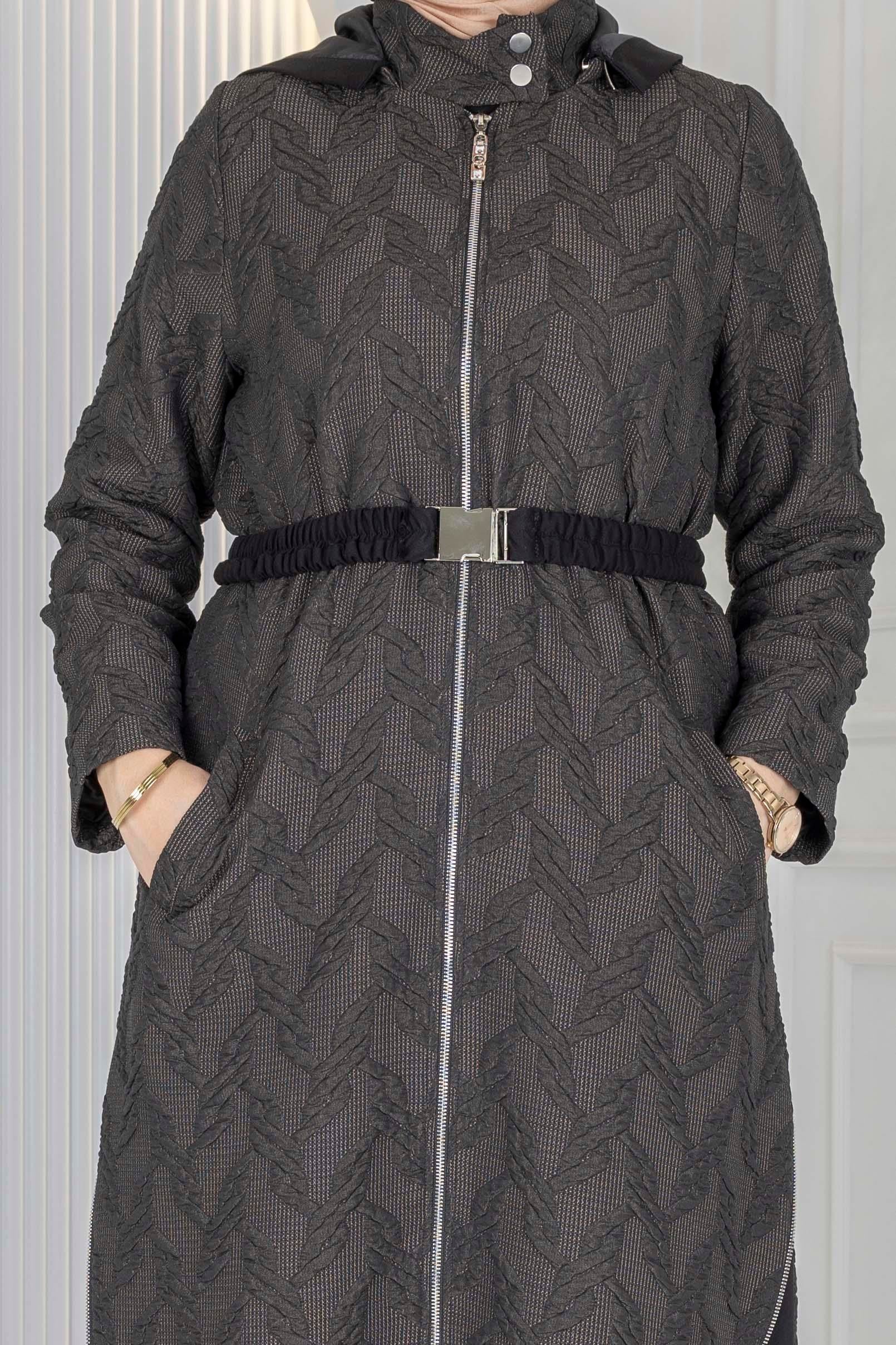 Orhan Store Jakar Dokulu Uzun Kap Kahve OTW1621