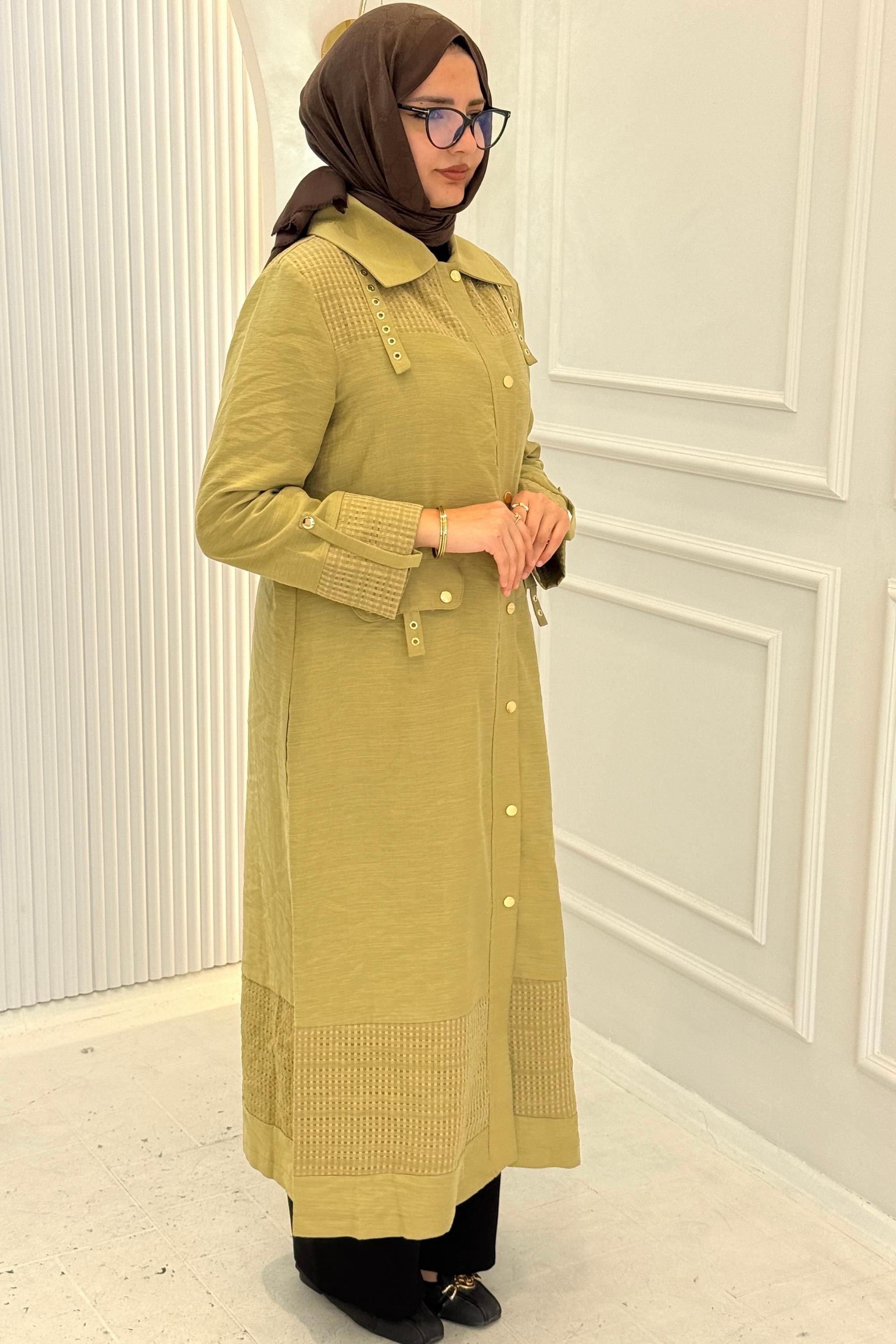 Orhan Store Keten Tesettür Kap Olive OTW1666