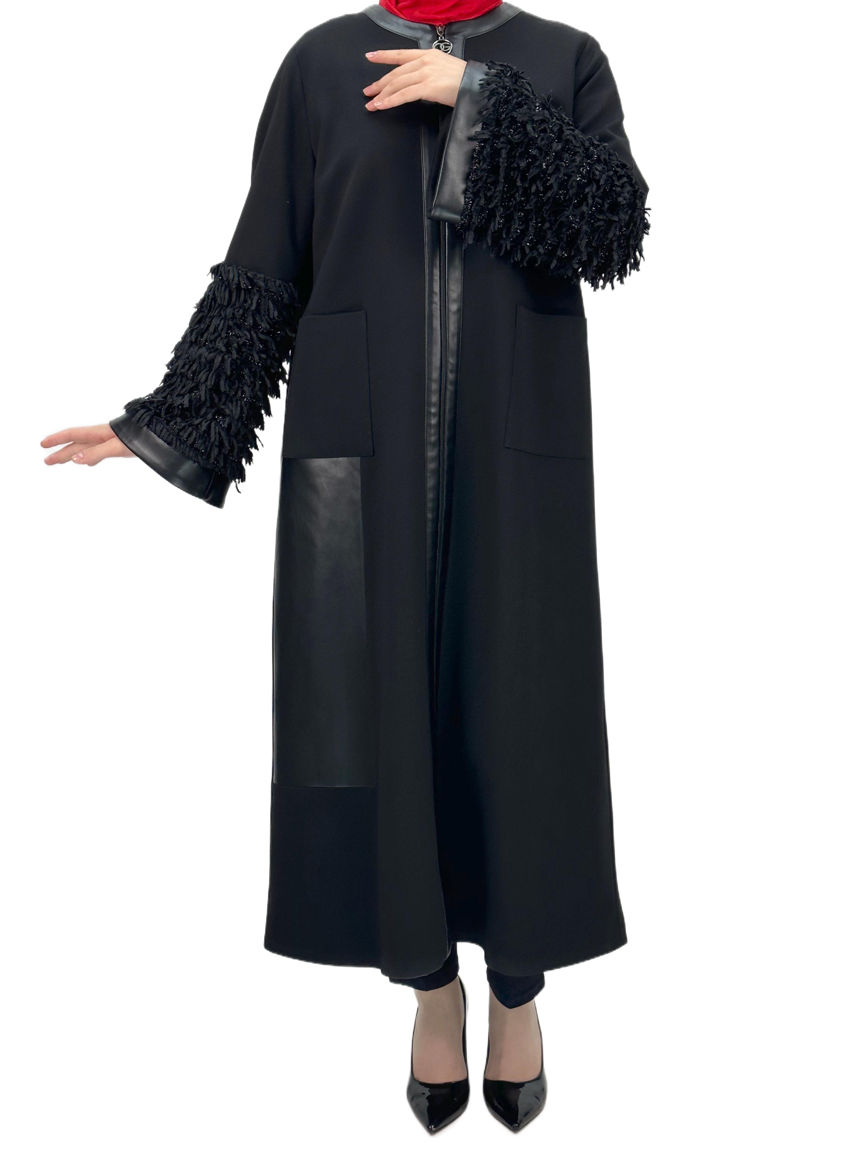 Orhan Store Kolları Püsküllü Kap Siyah OTW1398