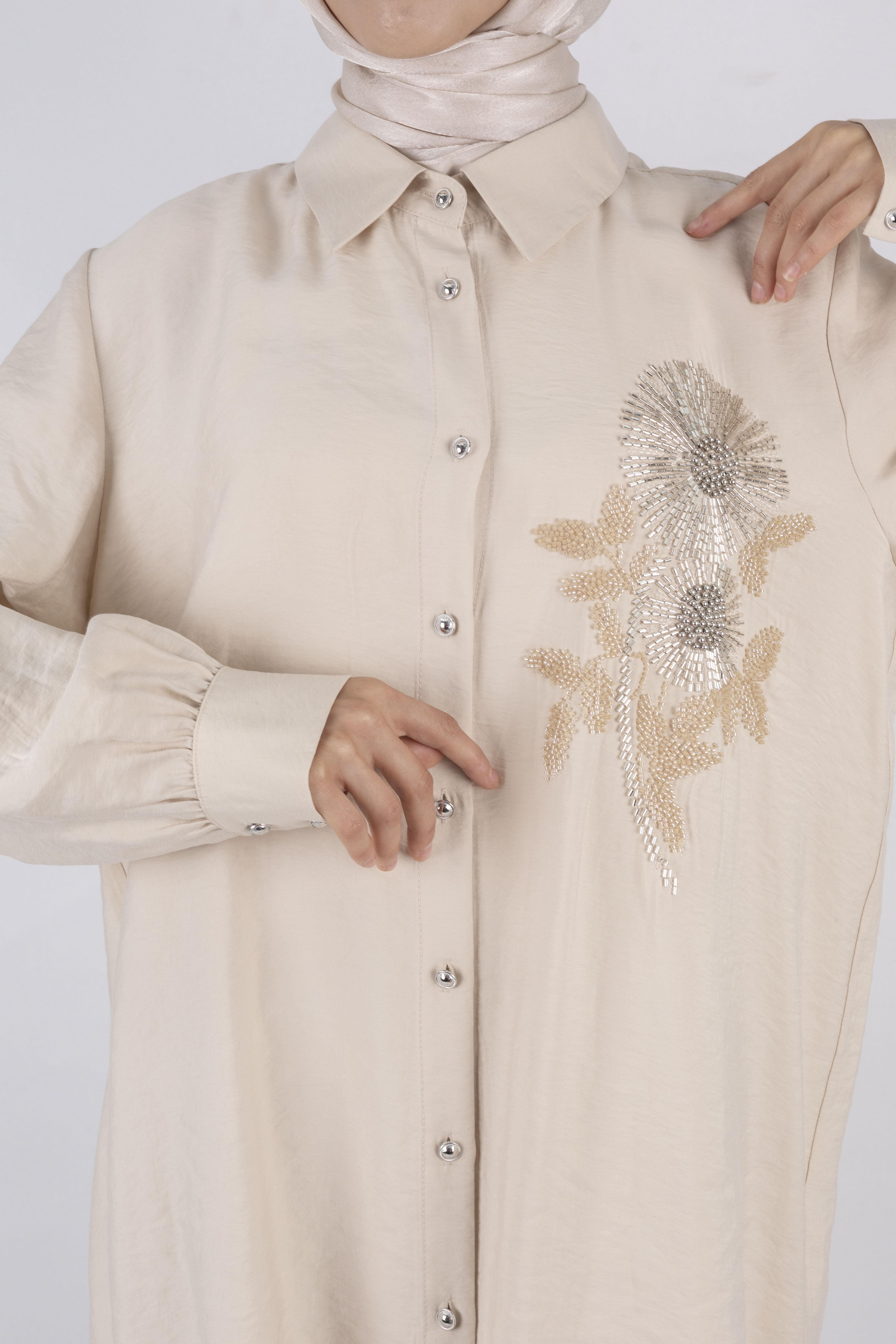 Orhan Store Pantolonlu Takım Bej OTW2496