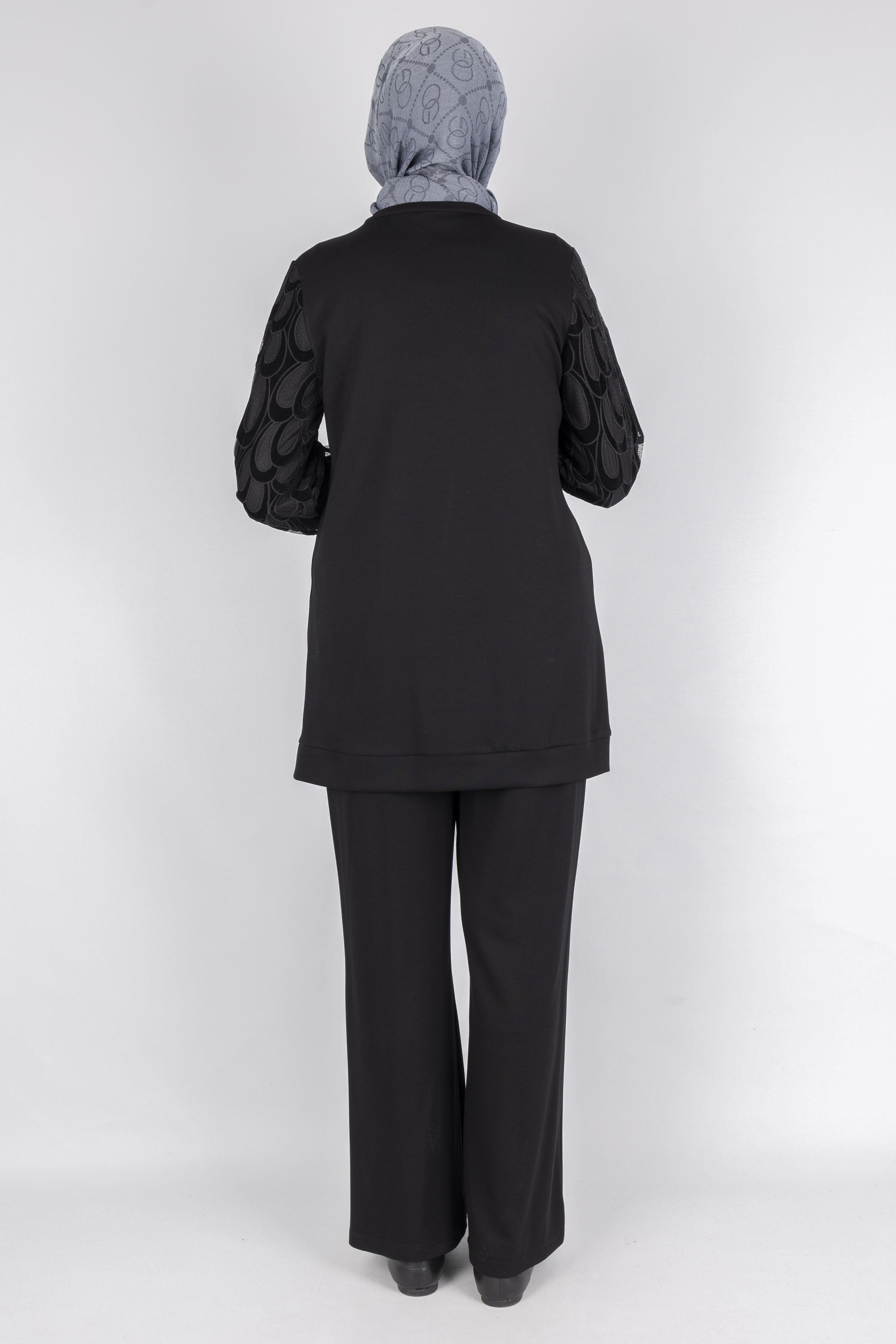 Orhan Store Pantolonlu Takım Siyah OTW2205