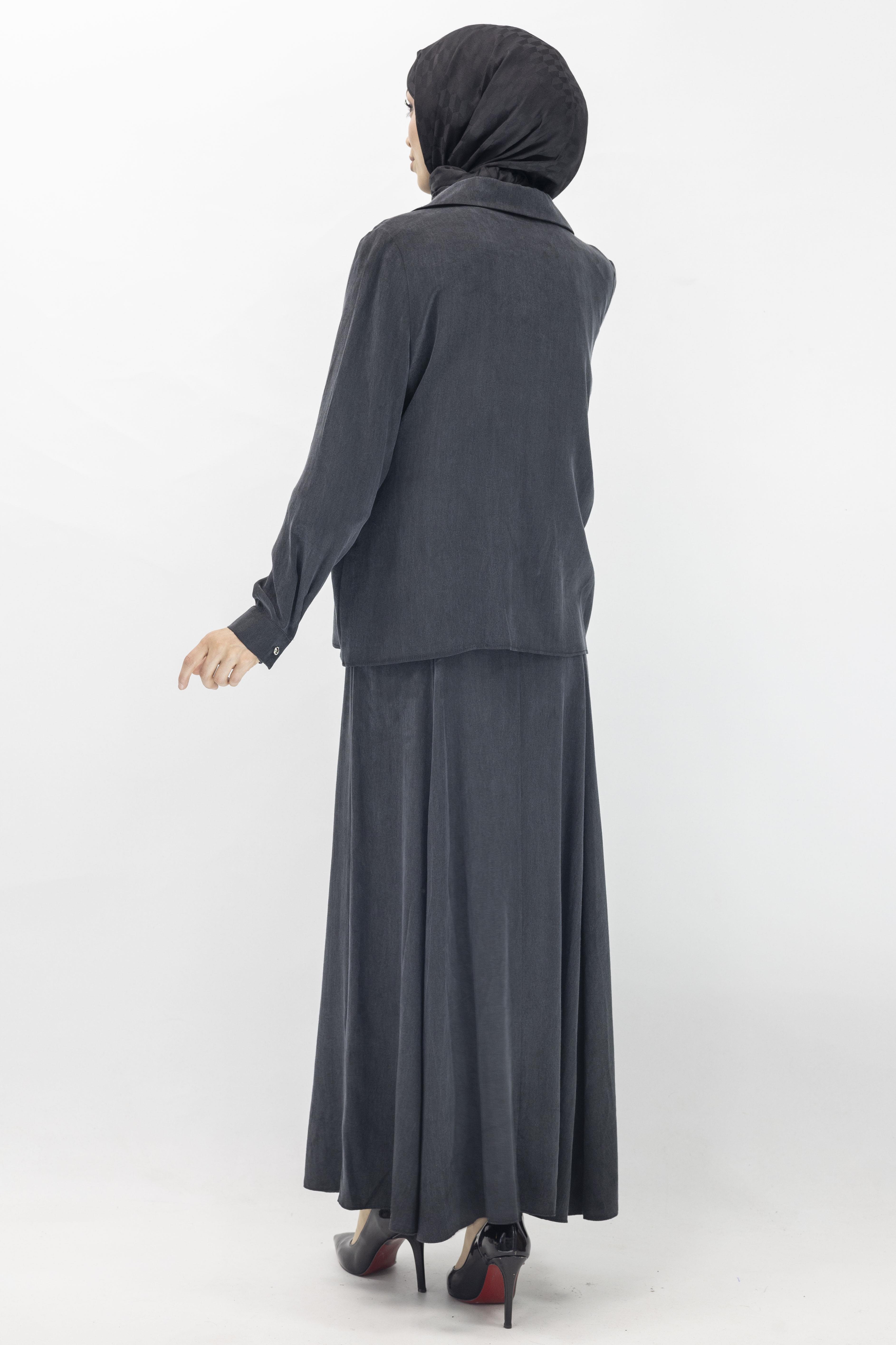 Orhan Store Qupra Etekli Takım Siyah OTW2360