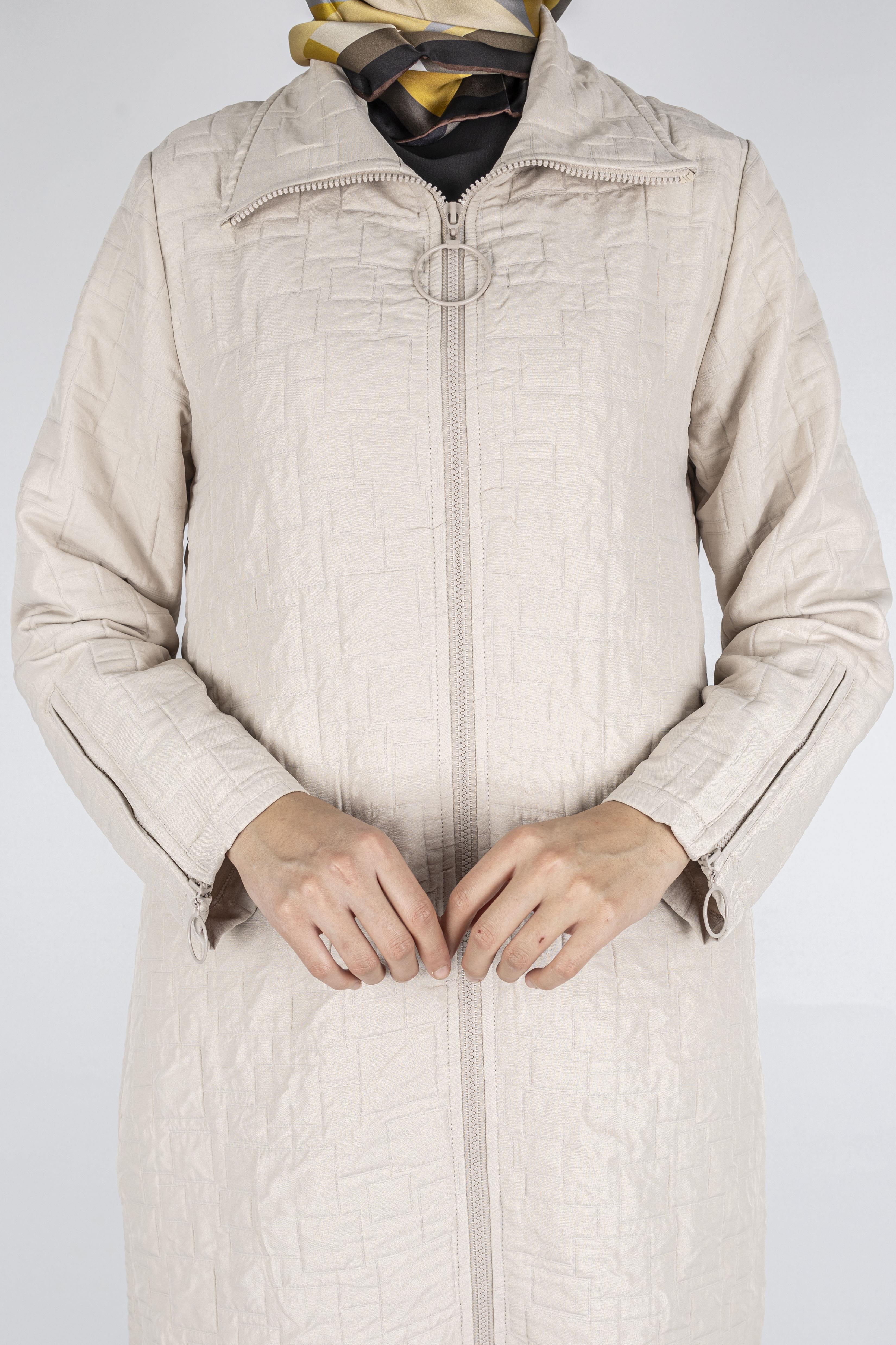 Ottoman Büyük Beden Kapitone Kap Taş OTW5178-1