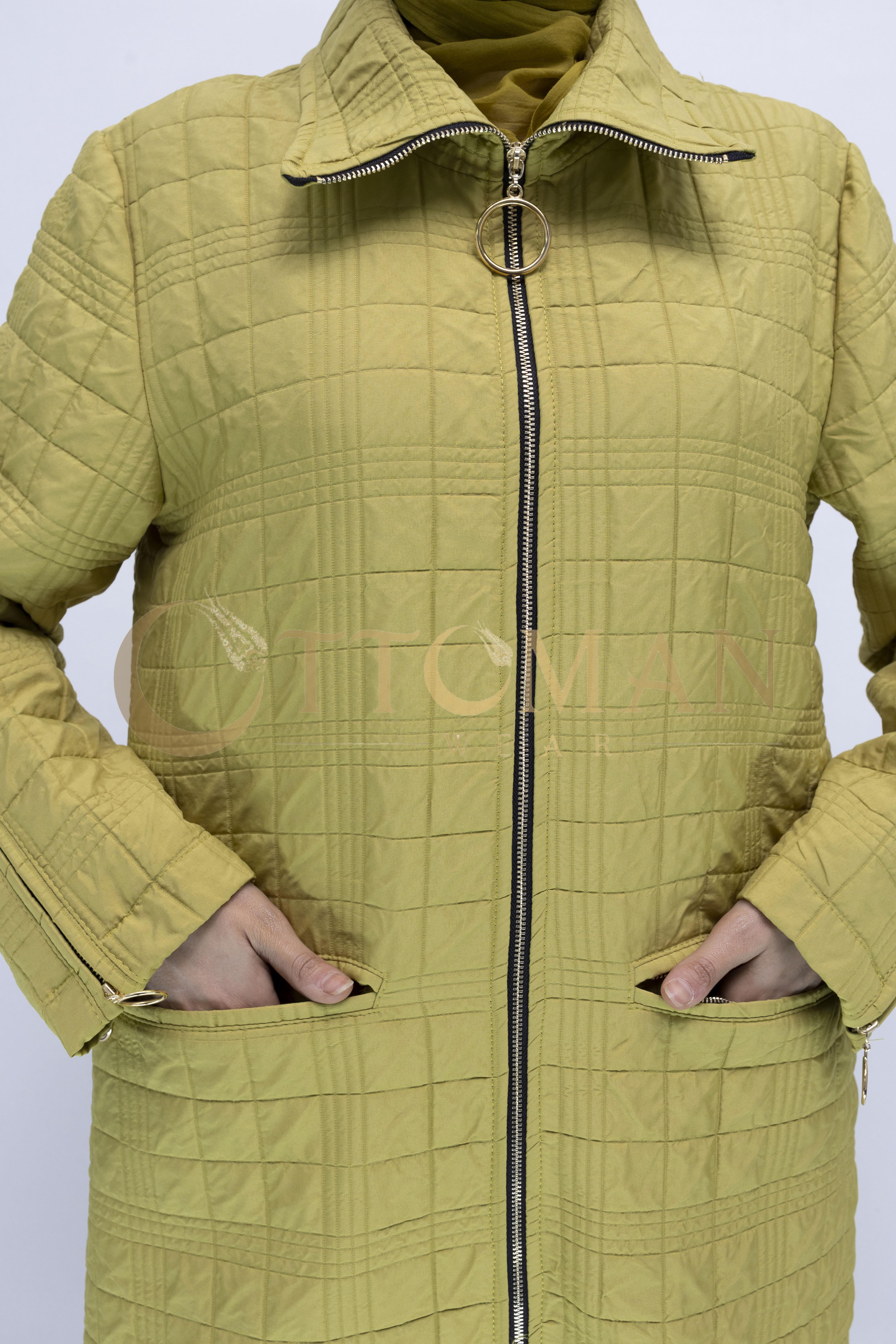 Ottoman Büyük Beden Kapitone Kap Yeşil OTW5178