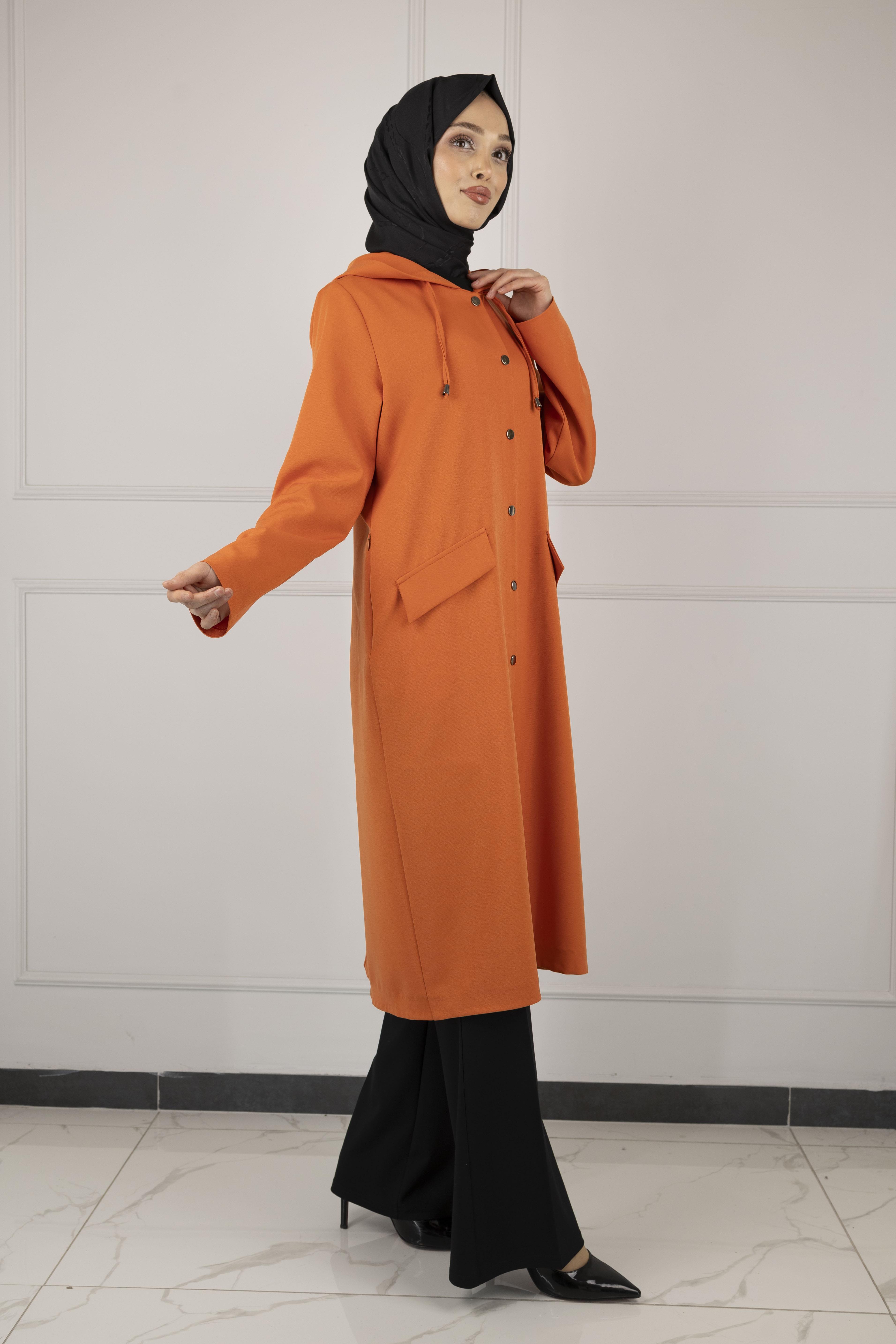 OTTOMAN Kapüşonlu Spor Kap Nar Çiçeği OTW5179