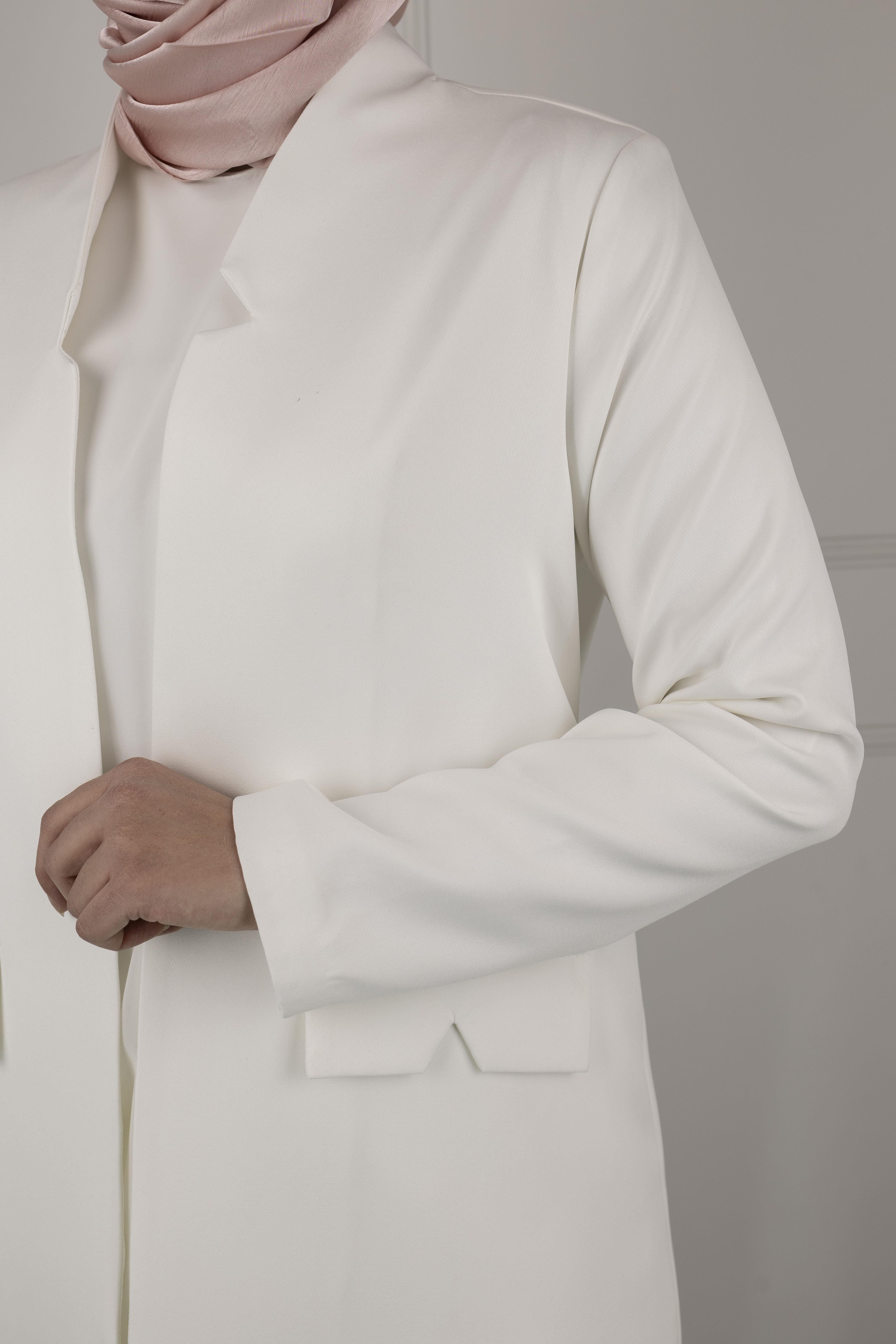OTW5180 OTTOMAN ASTARSIZ BLAZER CEKET Ekru