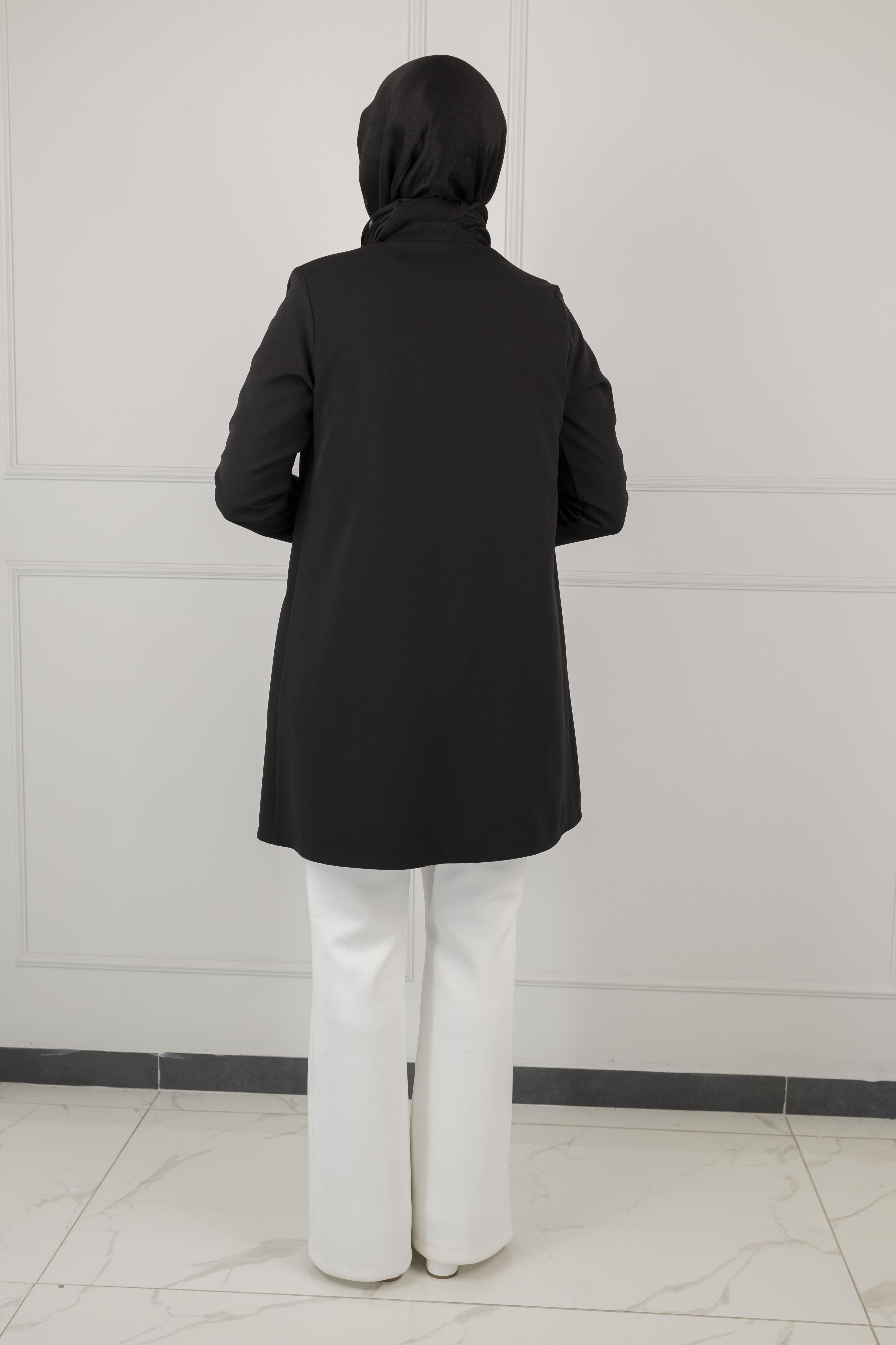 OTW5180 OTTOMAN ASTARSIZ BLAZER CEKET Siyah