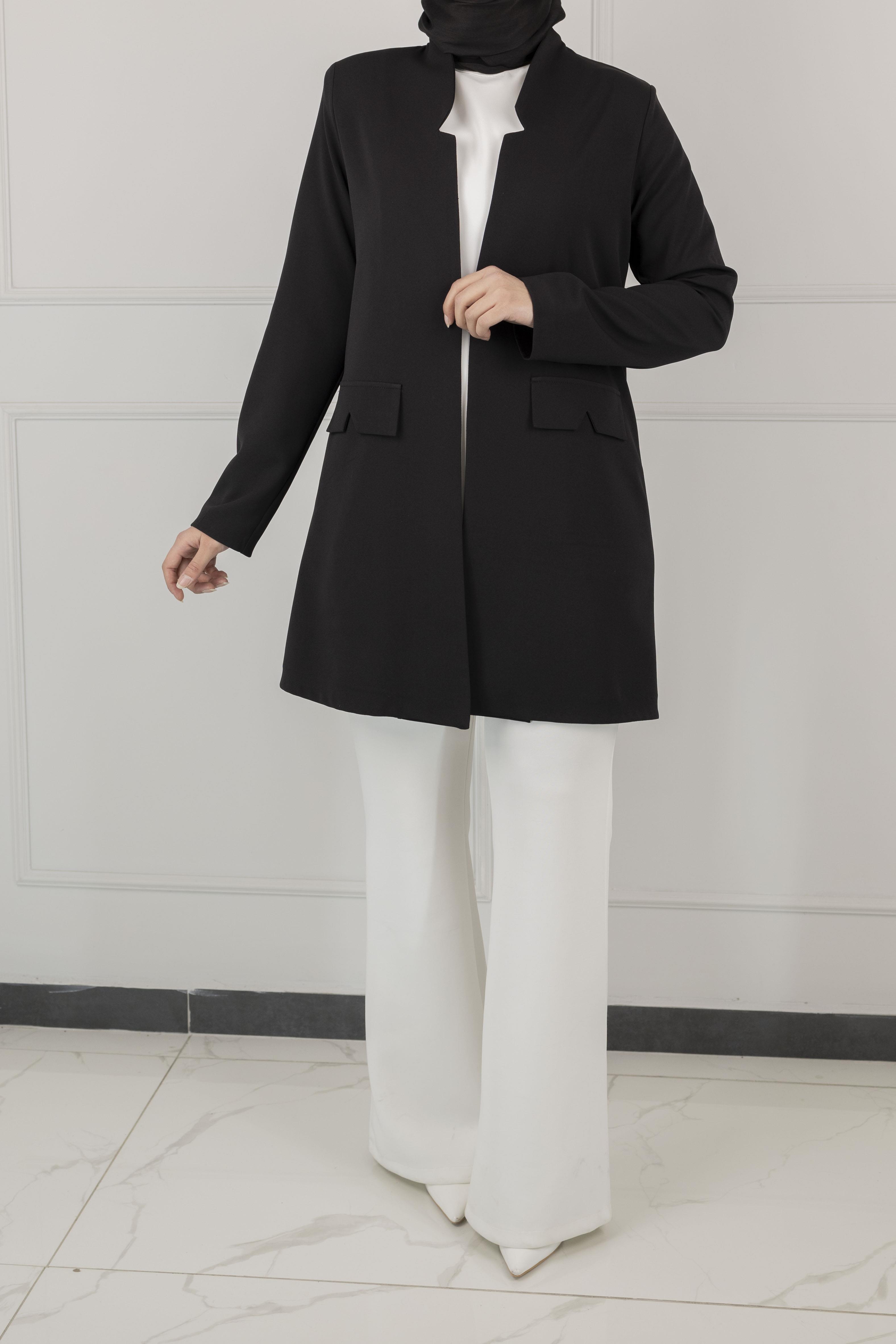 OTW5180 OTTOMAN ASTARSIZ BLAZER CEKET Siyah