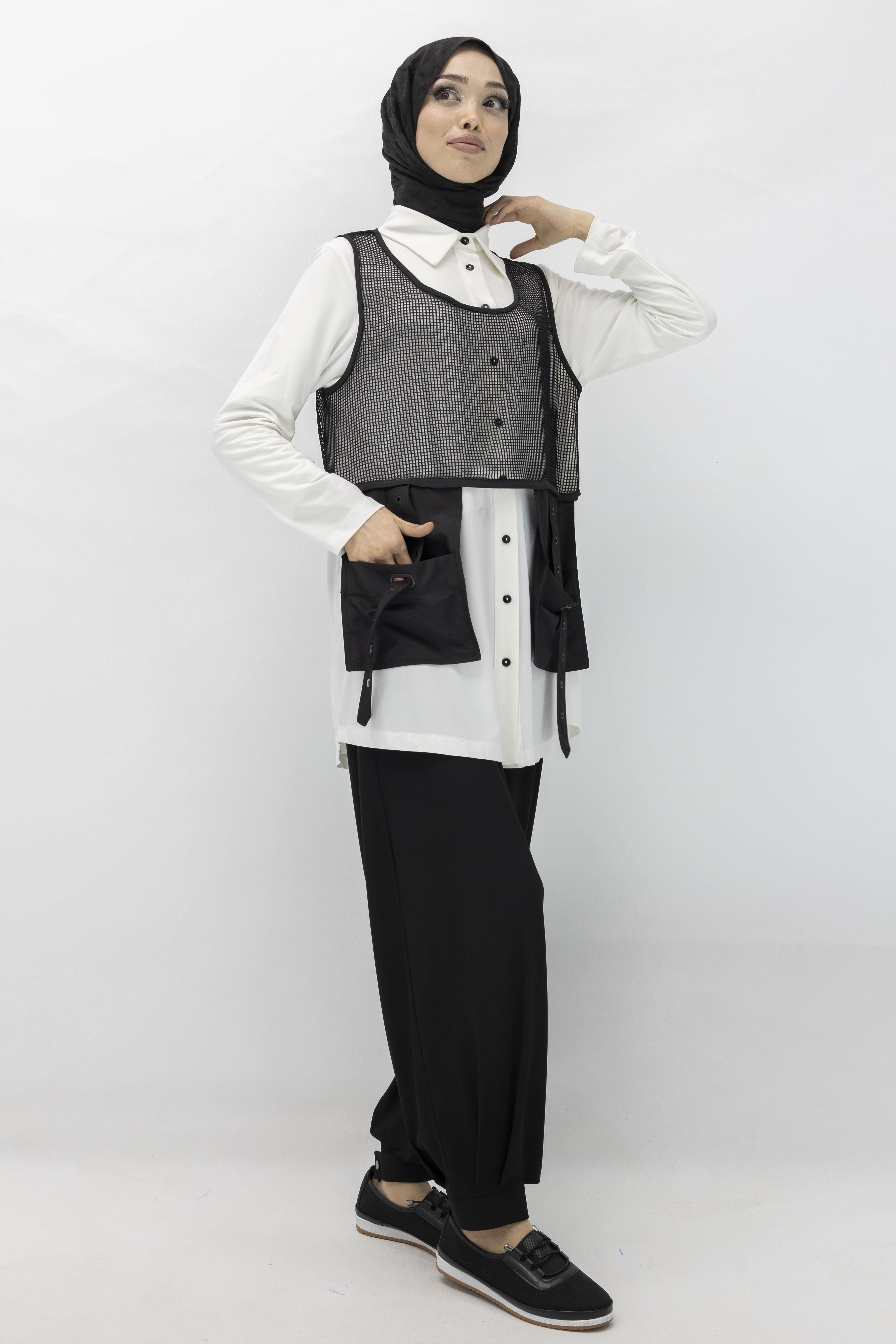 Pantolonlu Takım Krem OTW42857