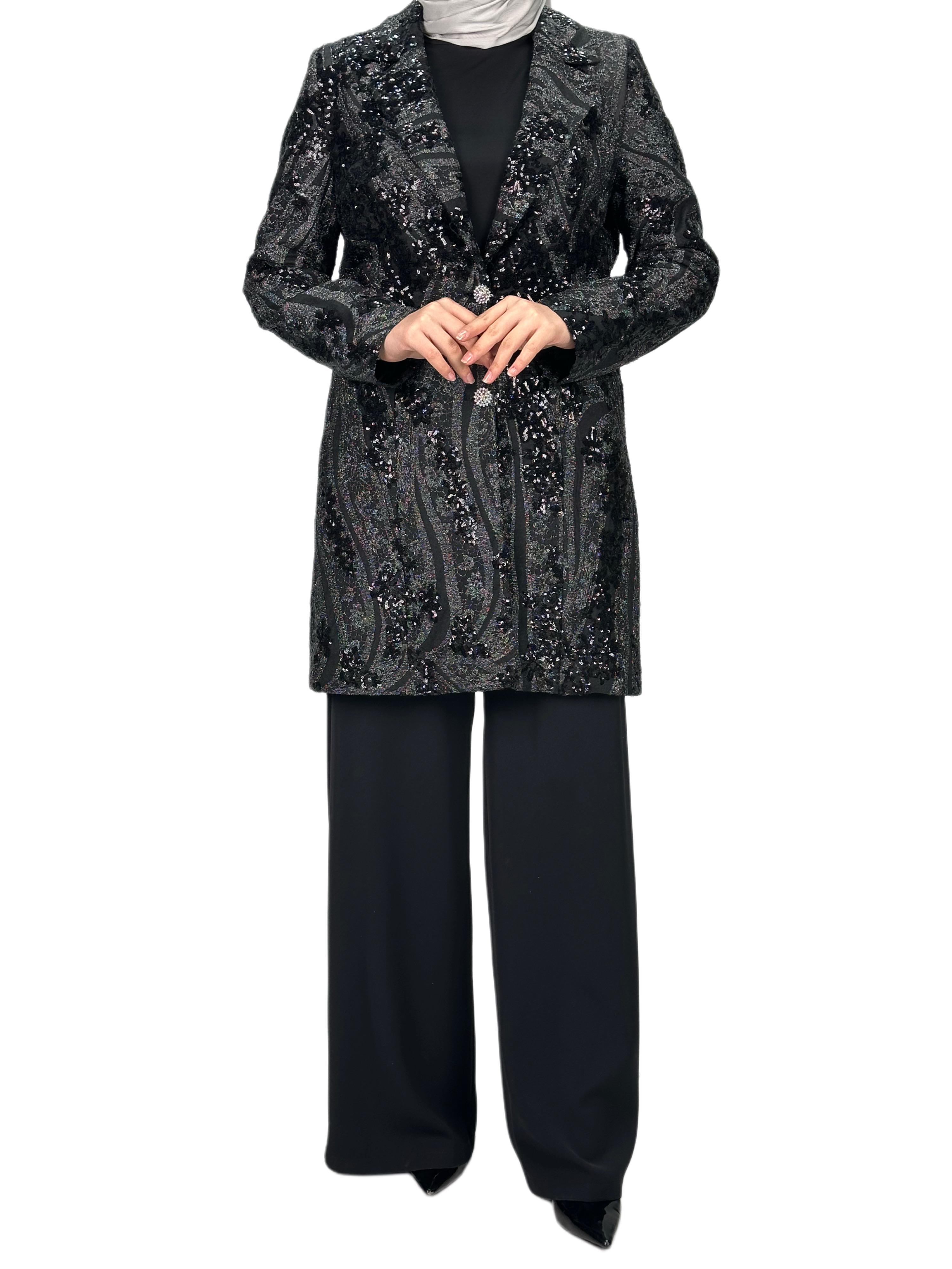 Pantolonlu Takım Siyah OTW70514