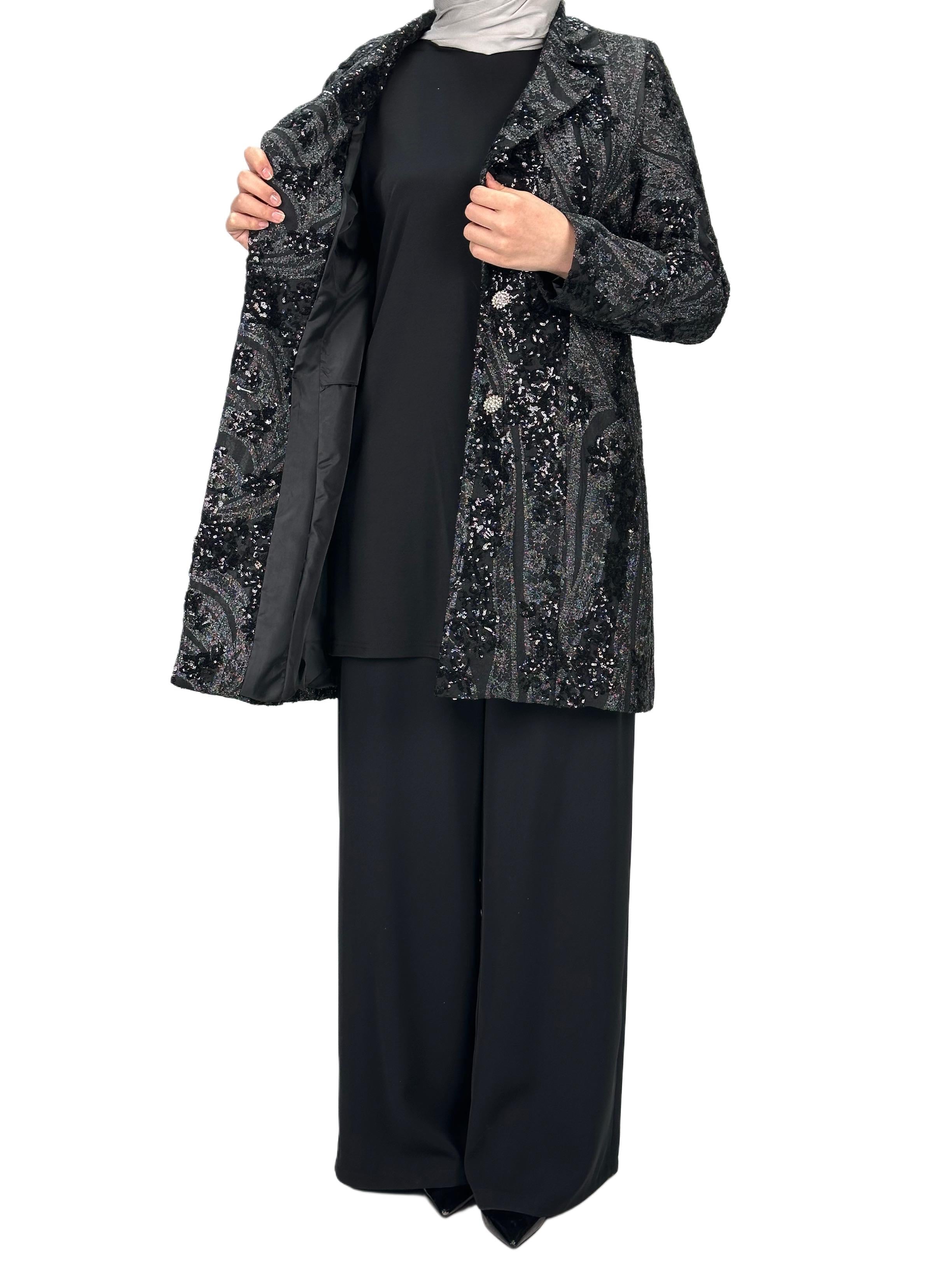 Pantolonlu Takım Siyah OTW70514