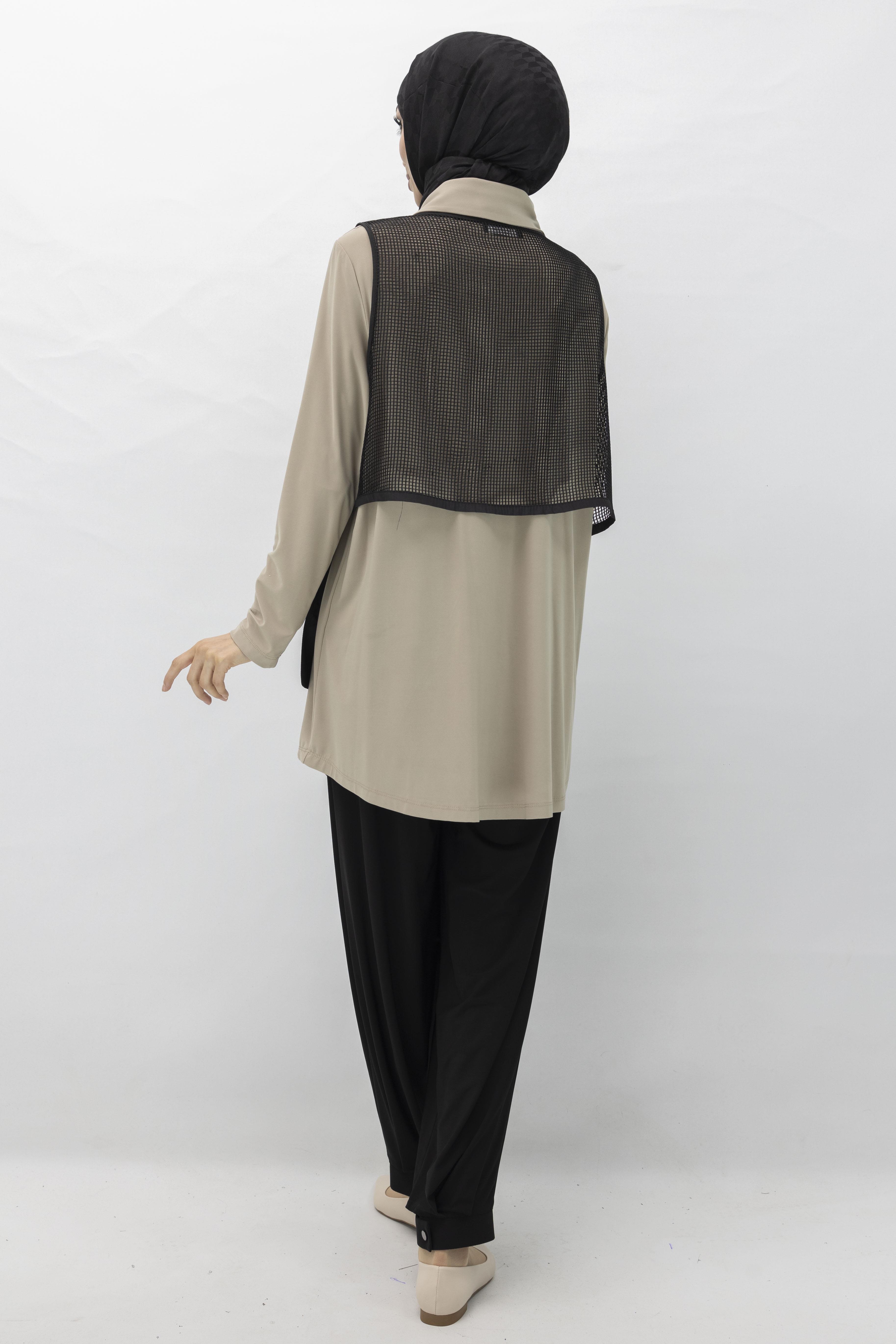 Pantolonlu Takım Vizon OTW42857