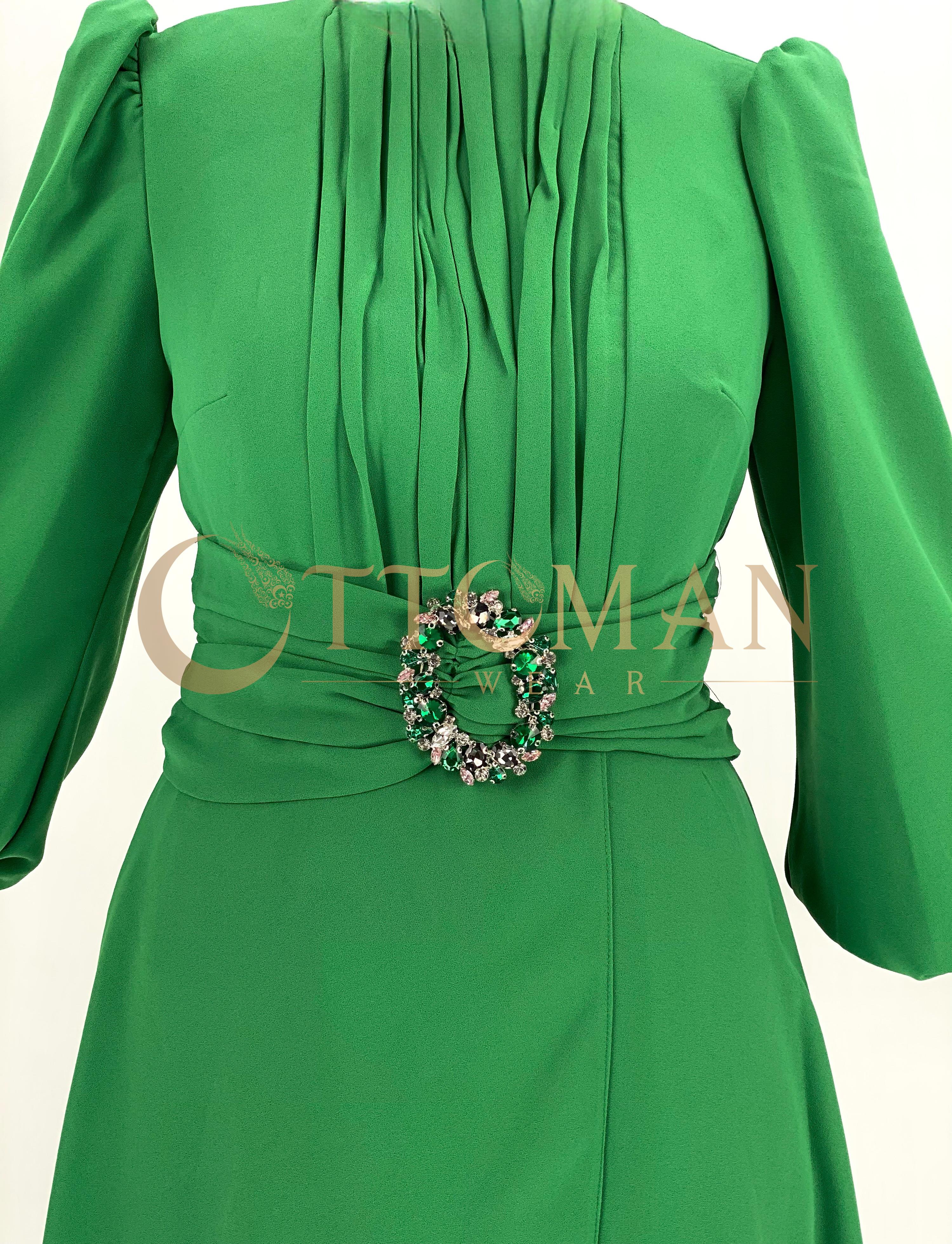 Pantolonlu Takım Yeşil OTW40908