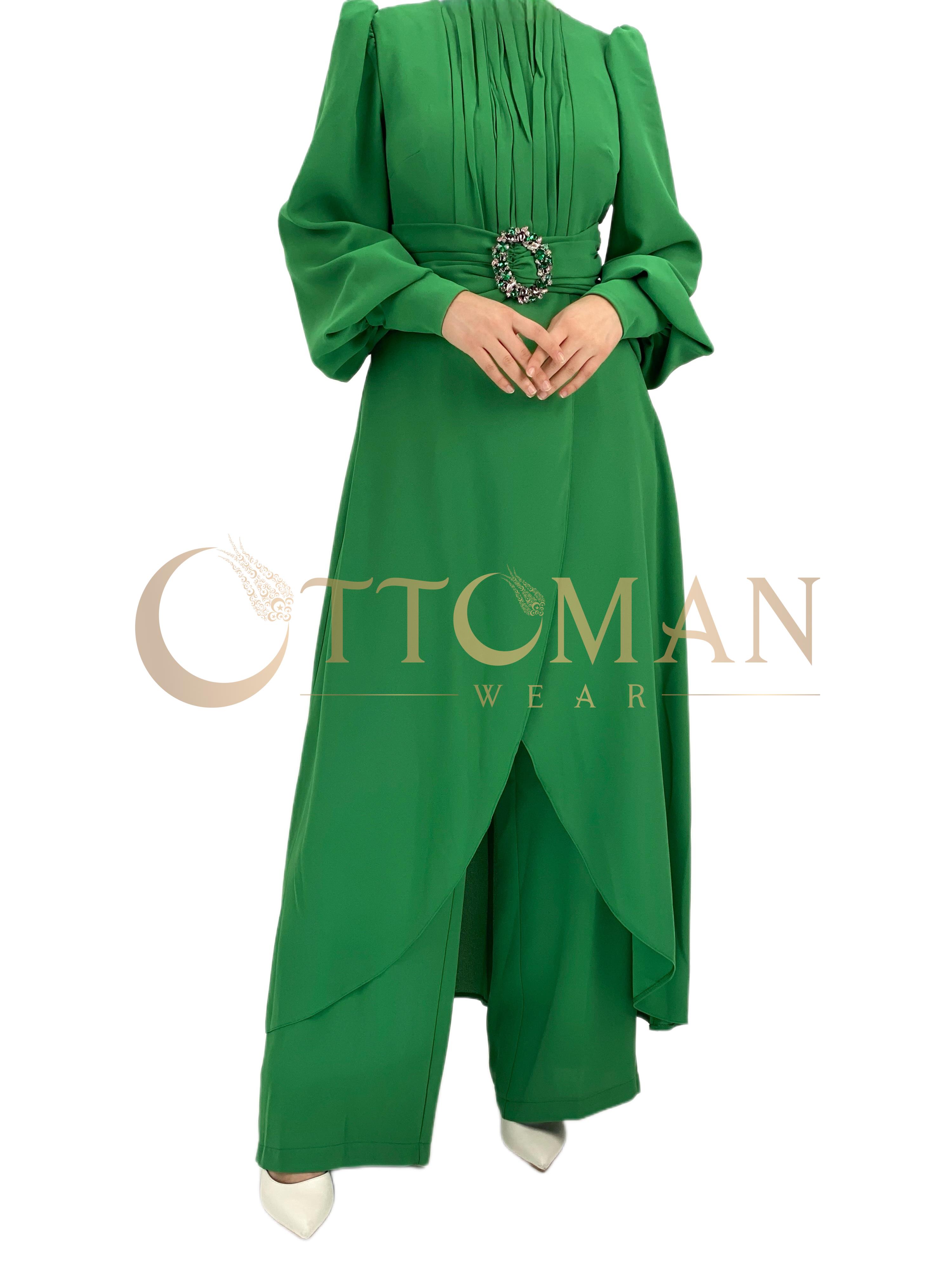 Pantolonlu Takım Yeşil OTW40908
