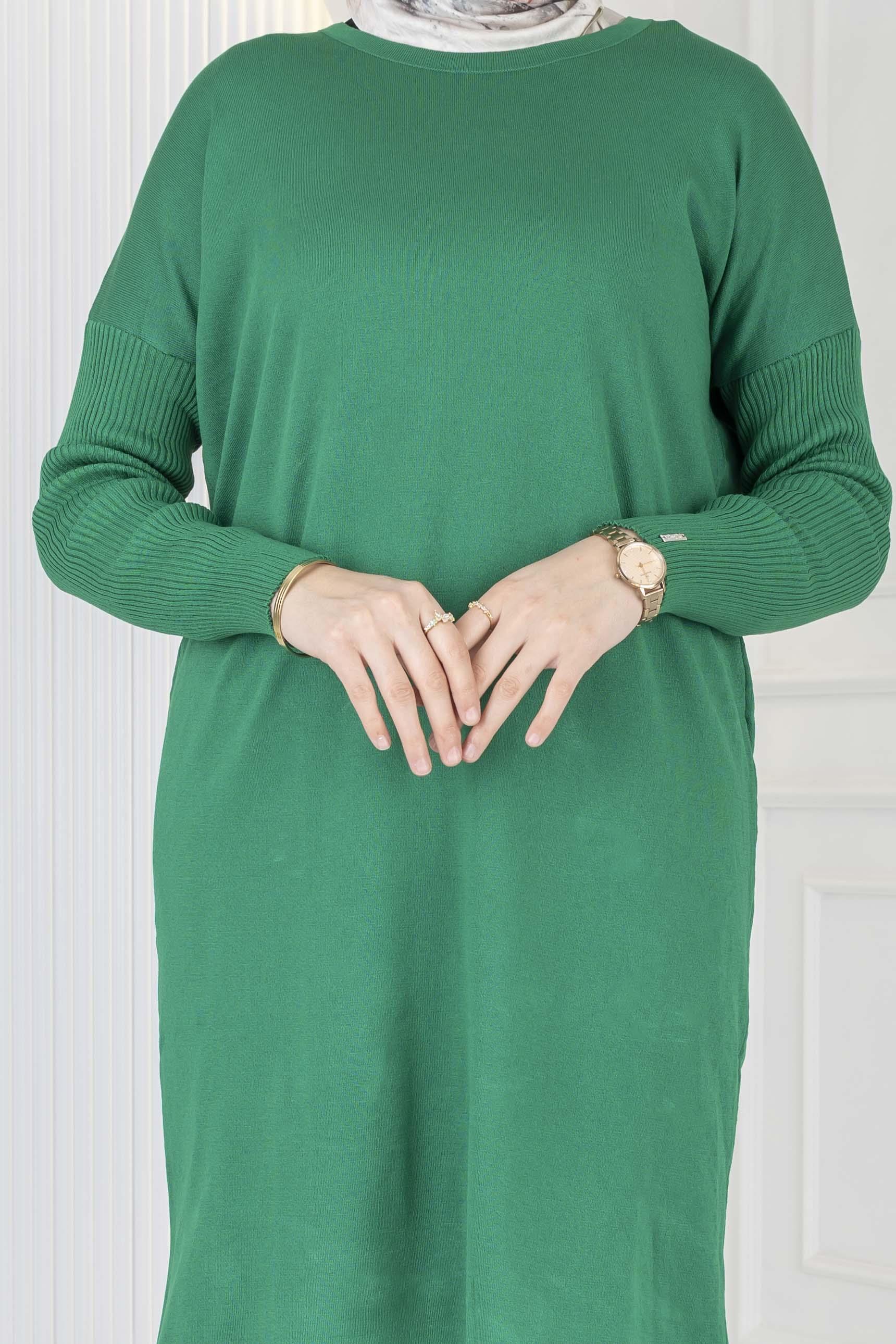 Rayon Kollu Merserize Triko Tunik Benetton OTW118